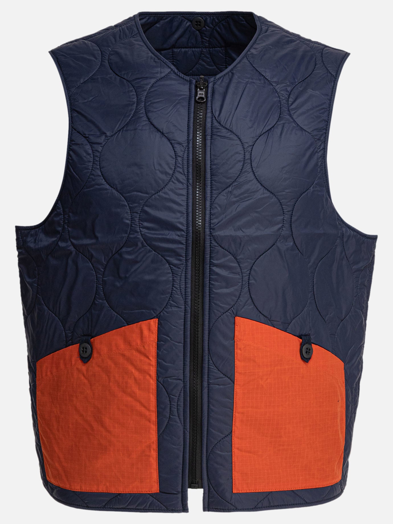 Giacche smanicate Solid colour  Blu - Manifattura Ceccarelli Uomo | PDP | VIETTI Online Store | thumbnail