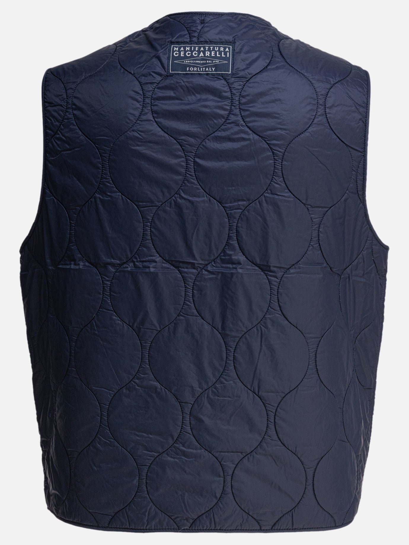 Giacche smanicate Solid colour  Blu - Manifattura Ceccarelli Uomo | PDP | VIETTI Online Store | thumbnail_2