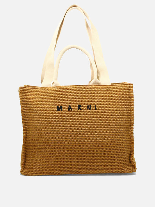 Large bags 52% cotton 48% polyamide  Beige - Marni Women | PLP | VIETTI Online Store 
