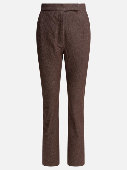 Max Mara Pantaloni in cotone effetto denim 17520739_38 Brown 1