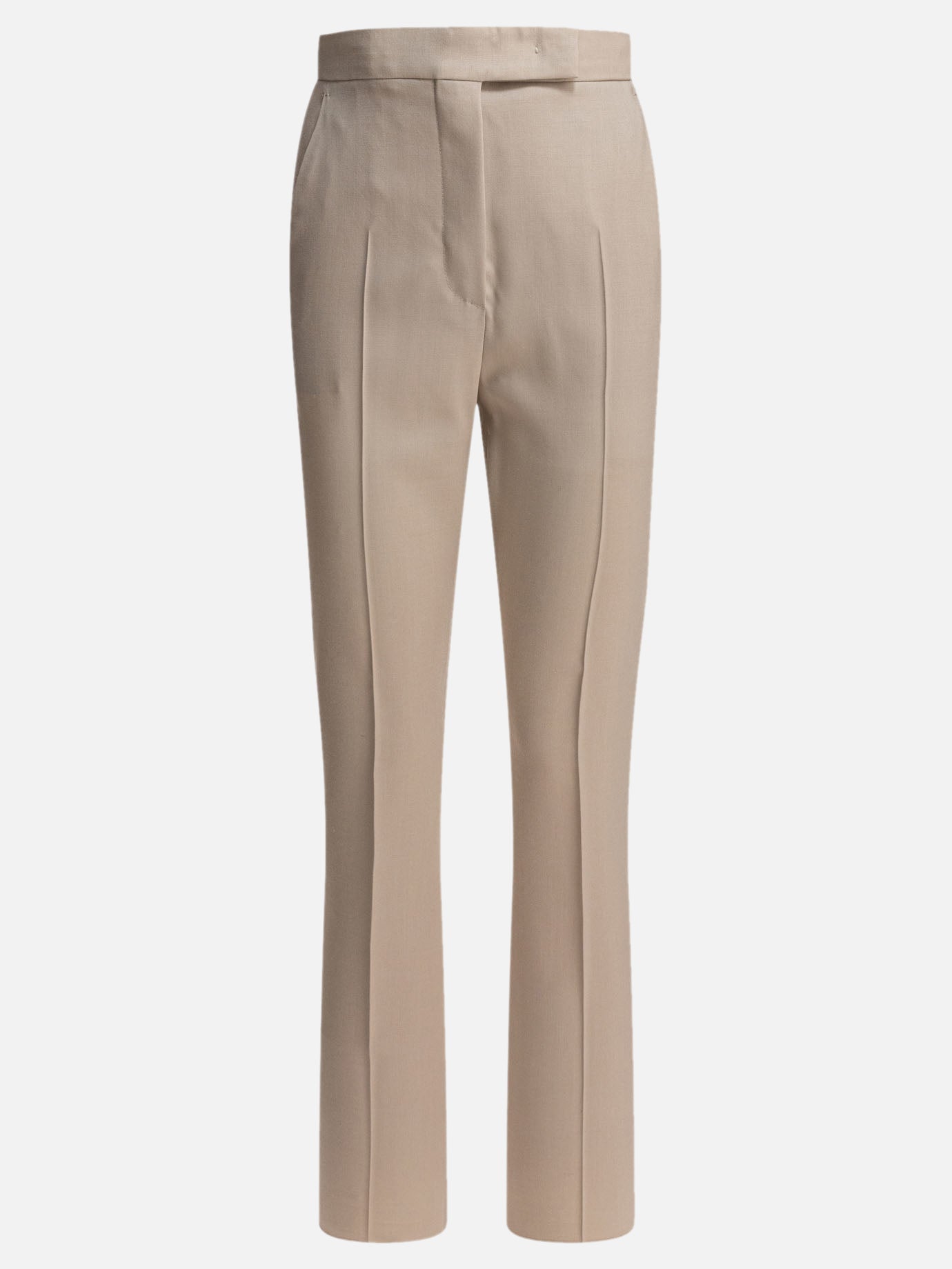 Tailored trousers Solid colour  Beige - Max Mara Women | PDP | VIETTI Online Store | thumbnail