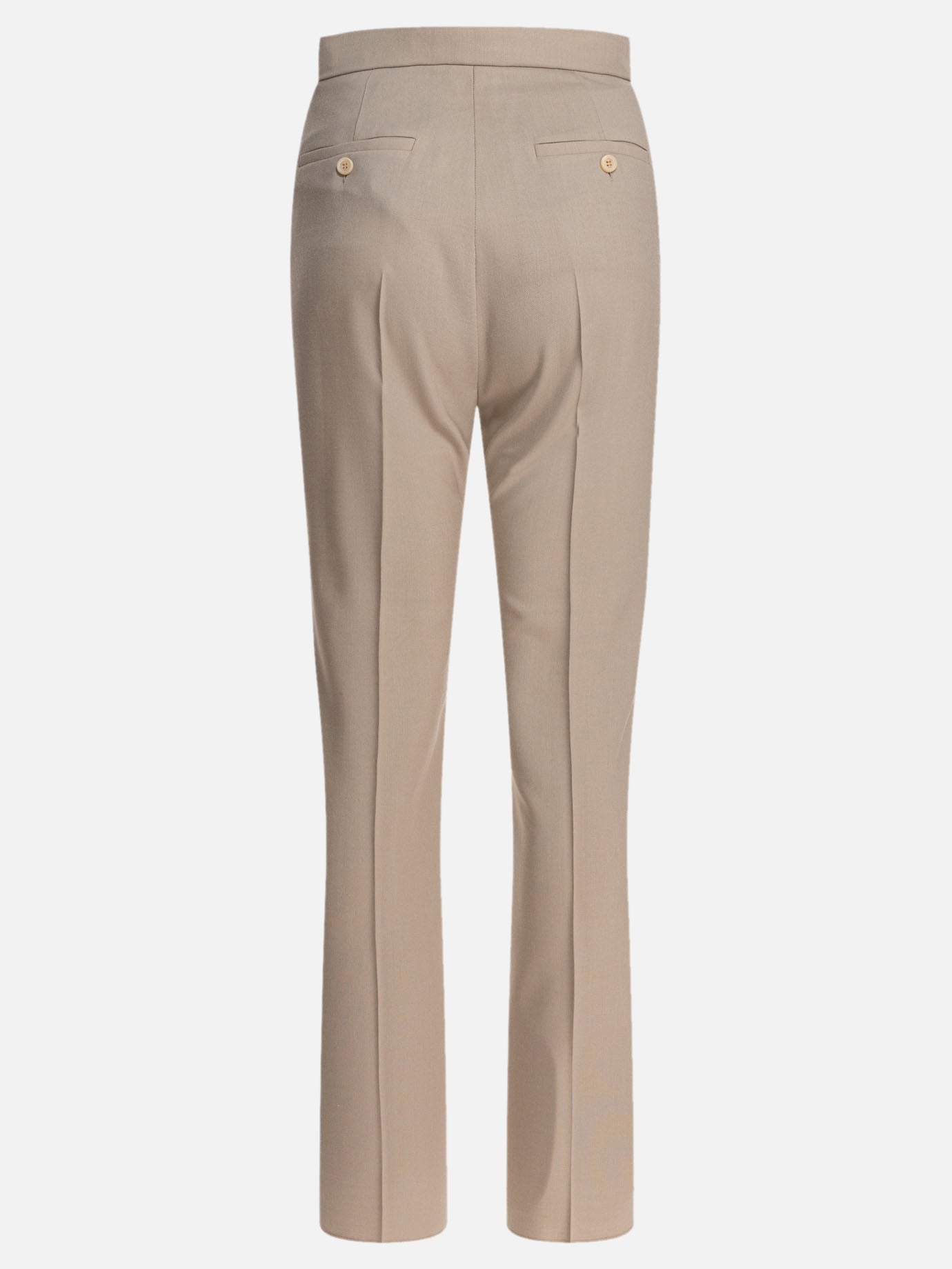 Tailored trousers Solid colour  Beige - Max Mara Women | PDP | VIETTI Online Store | thumbnail_2