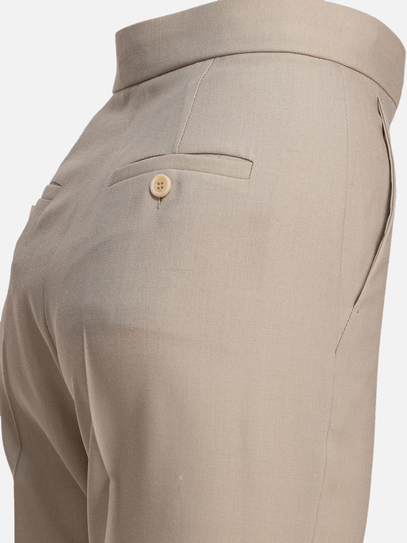 Tailored trousers Solid colour  Beige - Max Mara Women | PDP | VIETTI Online Store | thumbnail_4