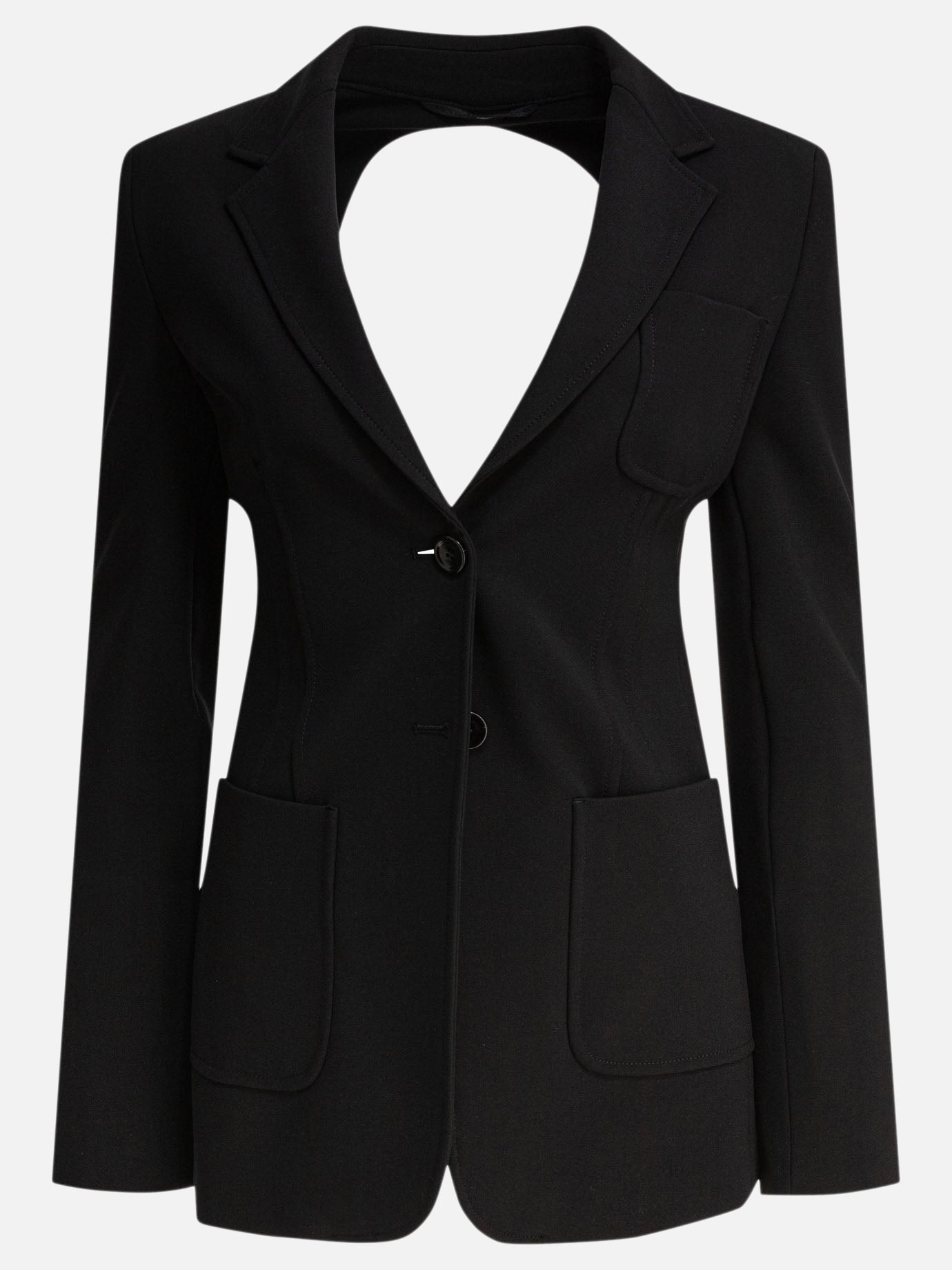 Blazer Solid colour  Nero - Max Mara Donna | PDP | VIETTI Online Store | Zoom-Modal
