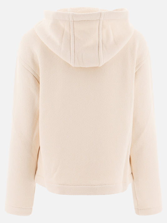 Max Mara Felpa con logo ricamato 12582189_S White 2