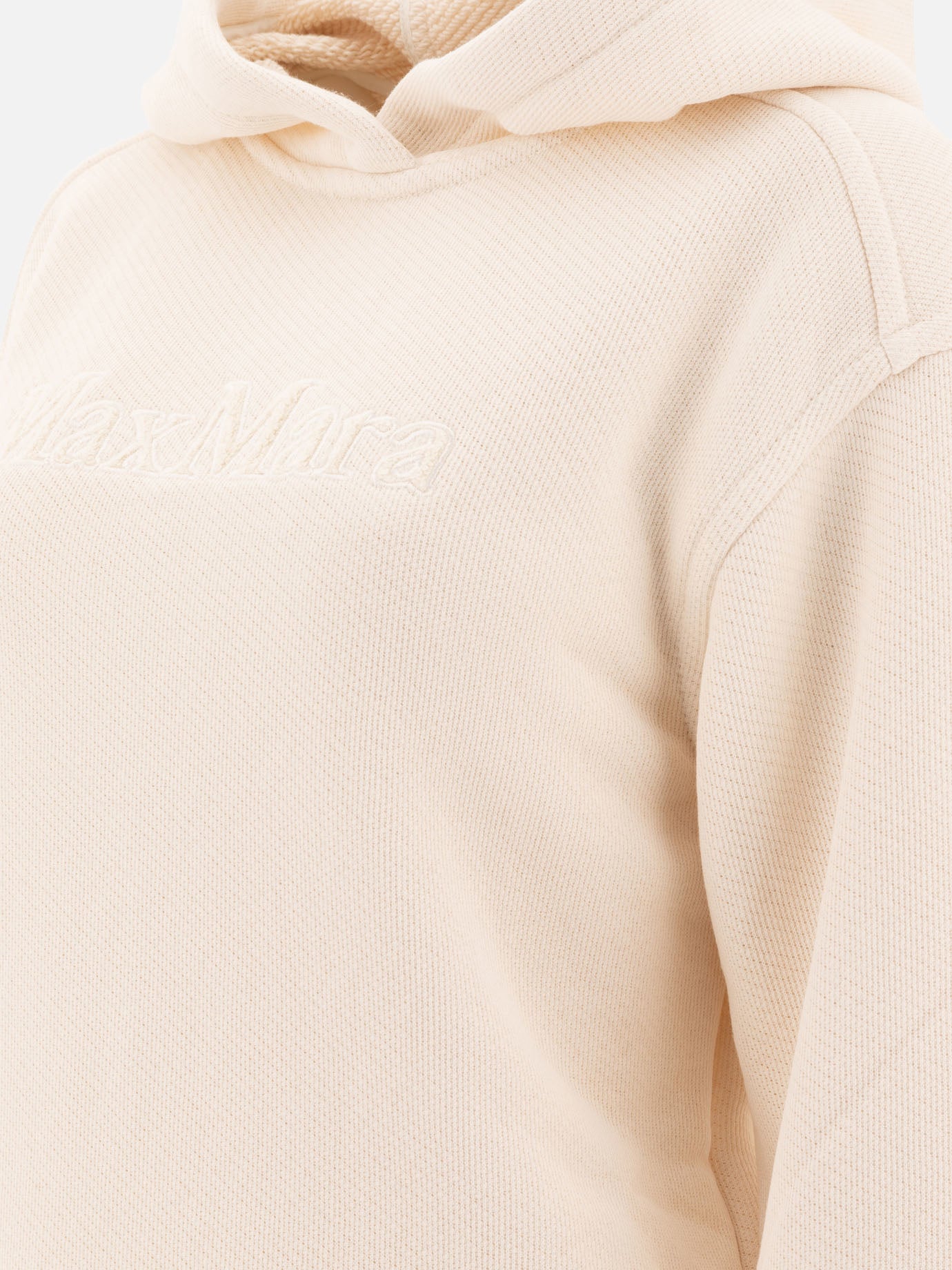Max Mara Hoodie with embroidered logo White