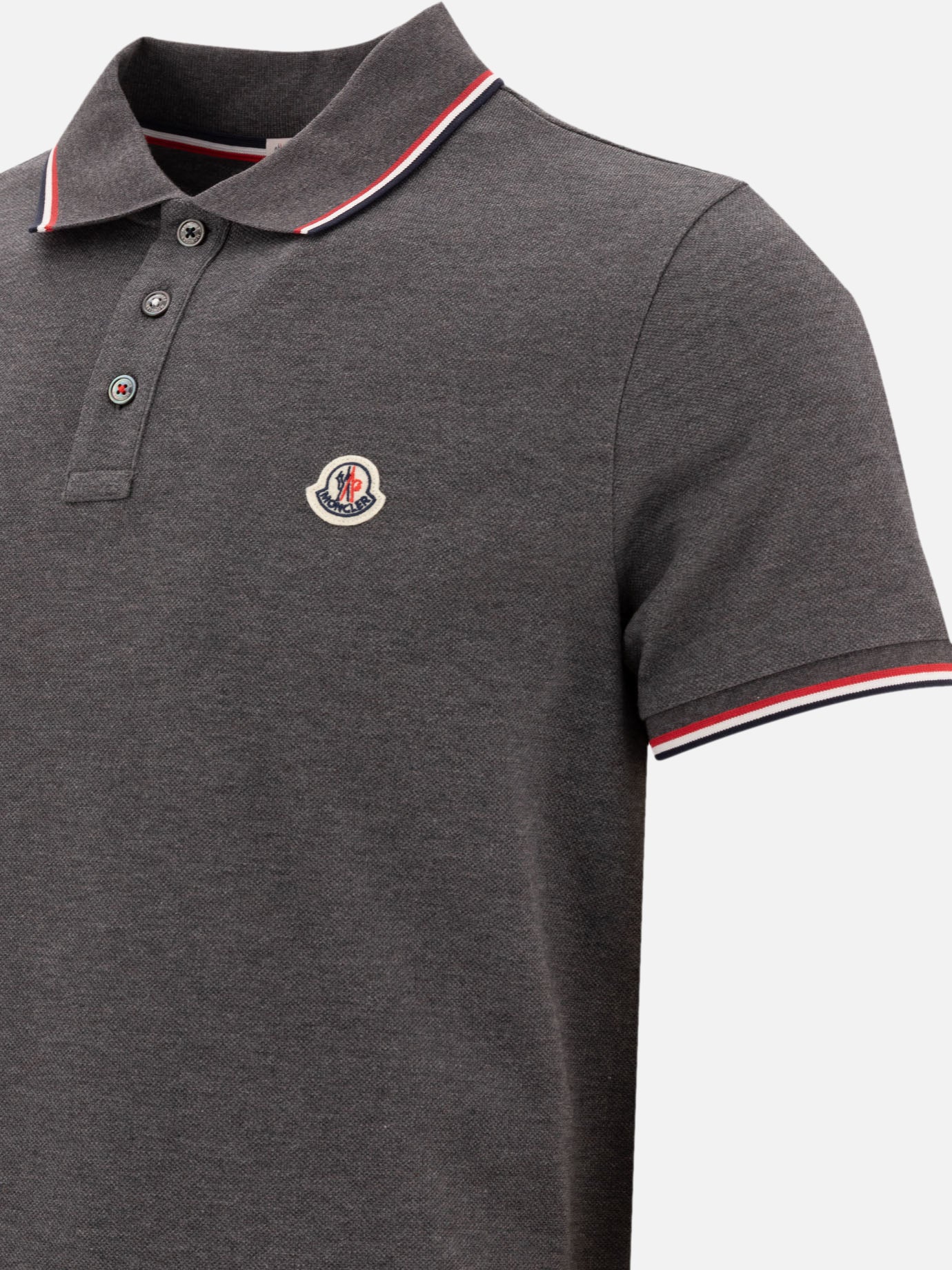 Moncler Polo con logo 15781602_L Grey thumbnail_4