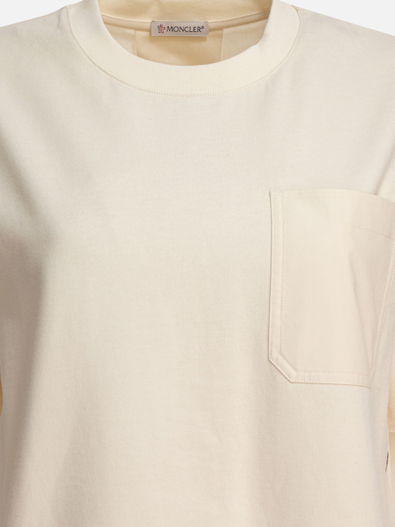 Crewneck t-shirts Logo  White - Moncler Women | PDP | VIETTI Online Store | thumbnail_3