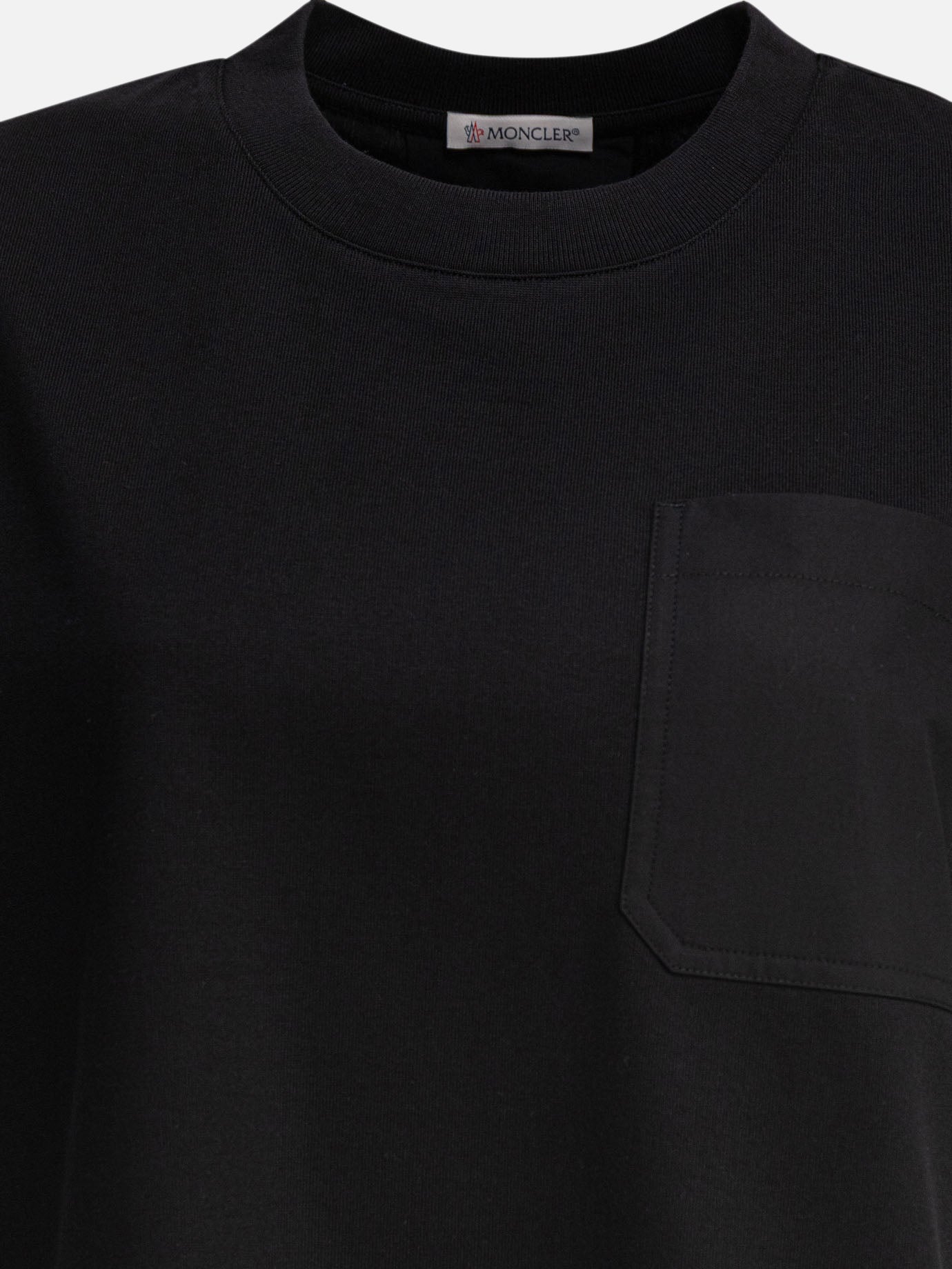 Crewneck t-shirts Logo  Black - Moncler Women | PDP | VIETTI Online Store | thumbnail_3