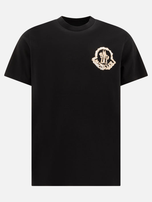 Moncler T-shirt with logo 11027635_S Blue 1