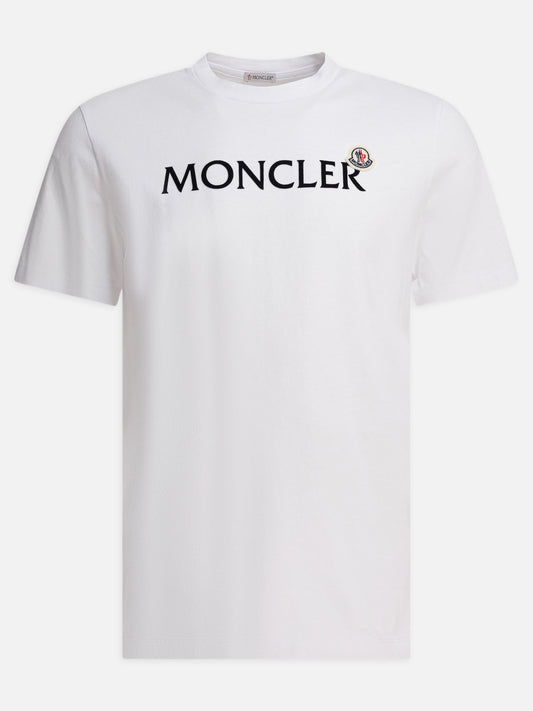 Moncler T-shirt with logo 11297569_S White 1