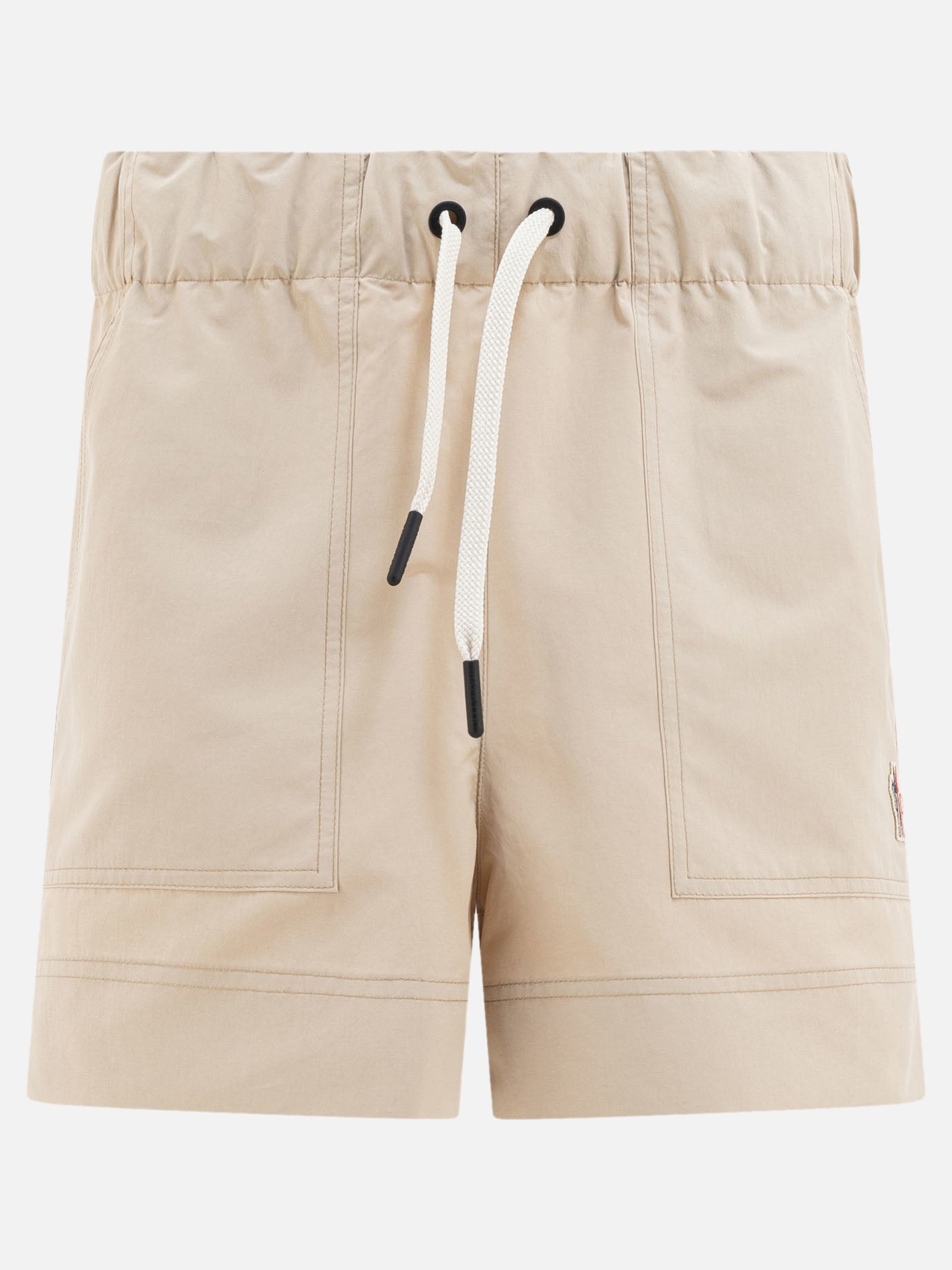 Short con lacci Solid colour  Beige - Moncler Grenoble Donna | PDP | VIETTI Online Store | thumbnail