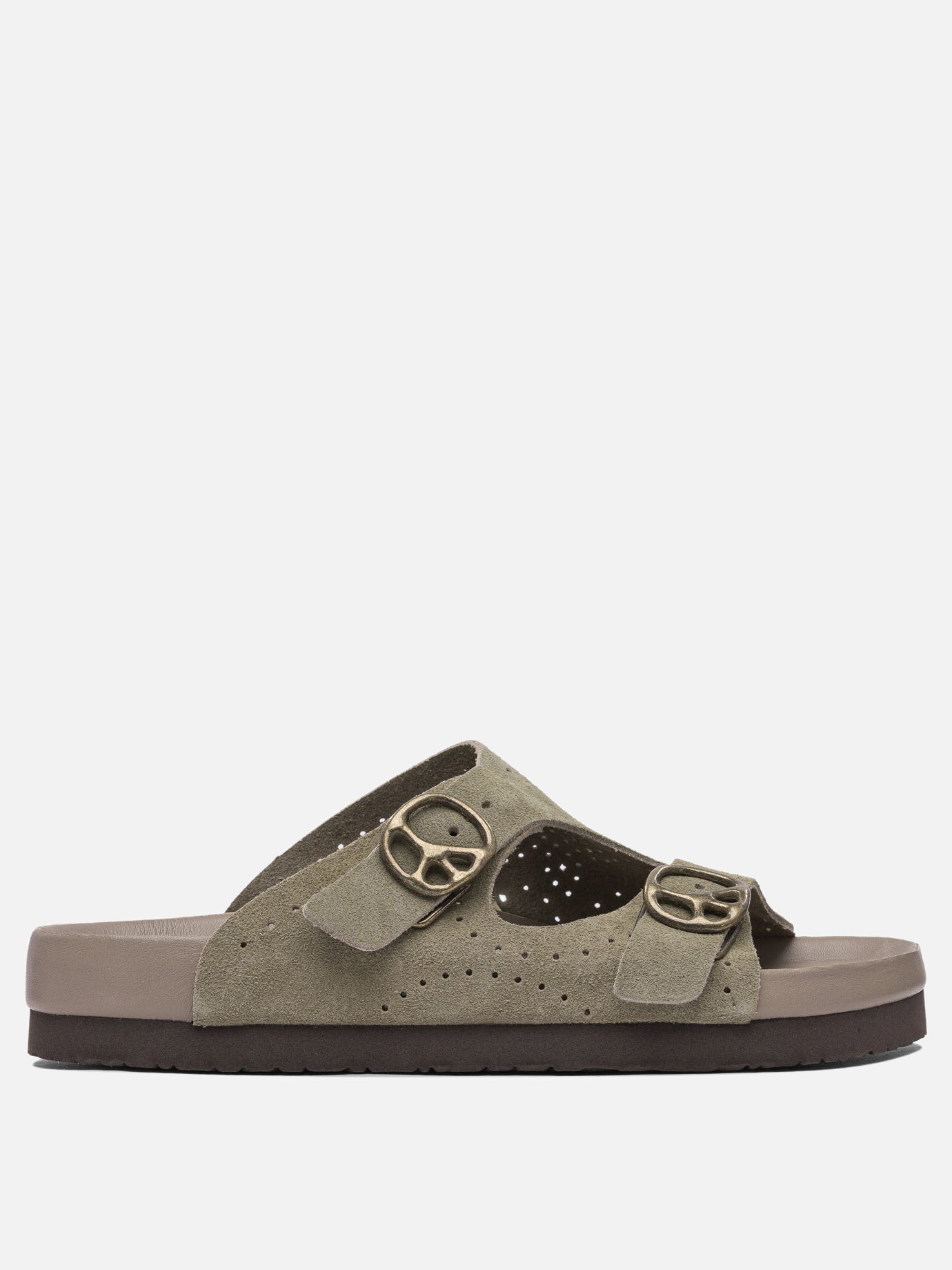 Slides 100% leather - 100% rubber  Beige - Needles Men | PDP | VIETTI Online Store | Zoom-Modal

