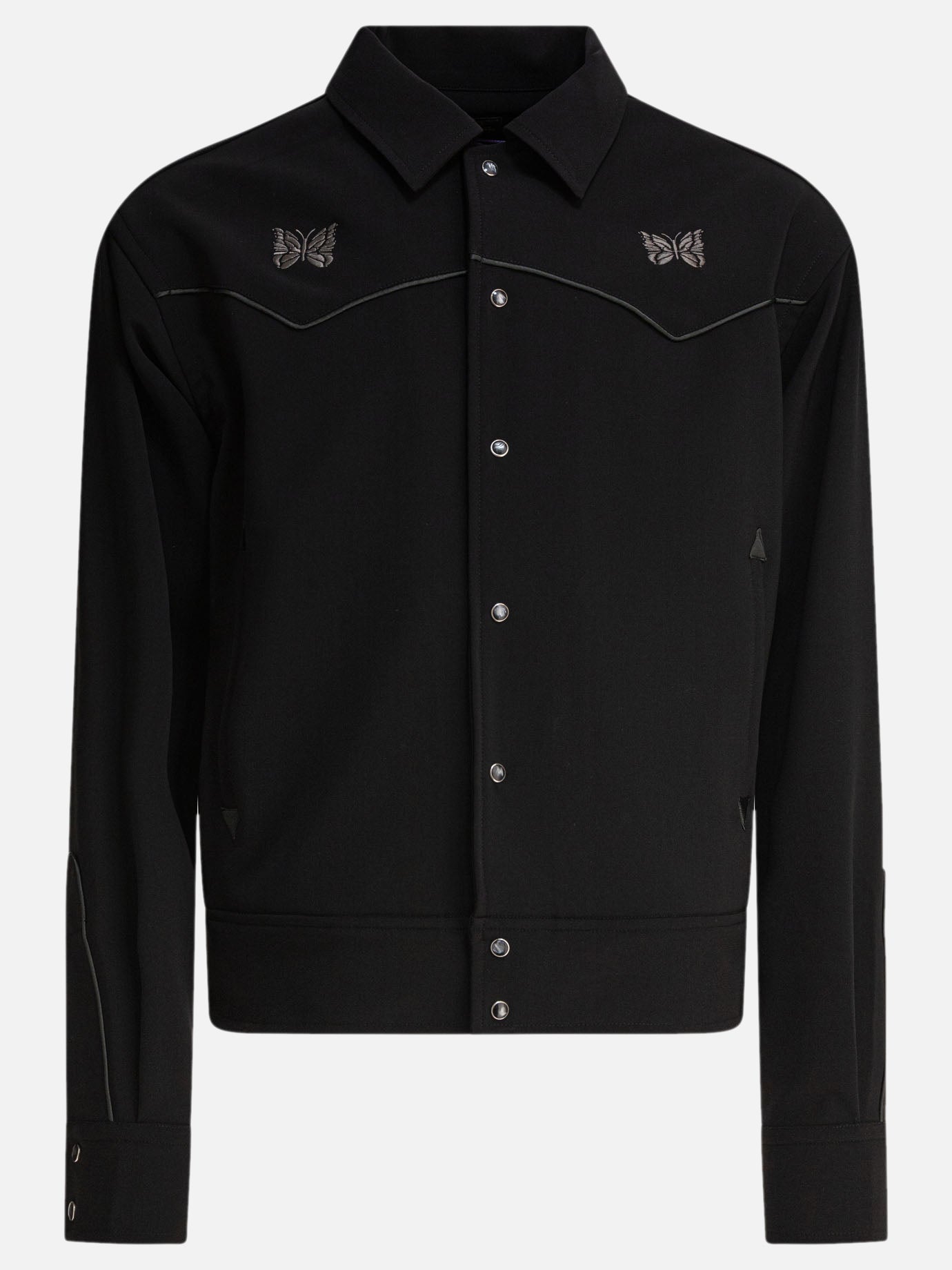 Overshirt jackets Logo  Black - Needles Men | PDP | VIETTI Online Store | thumbnail