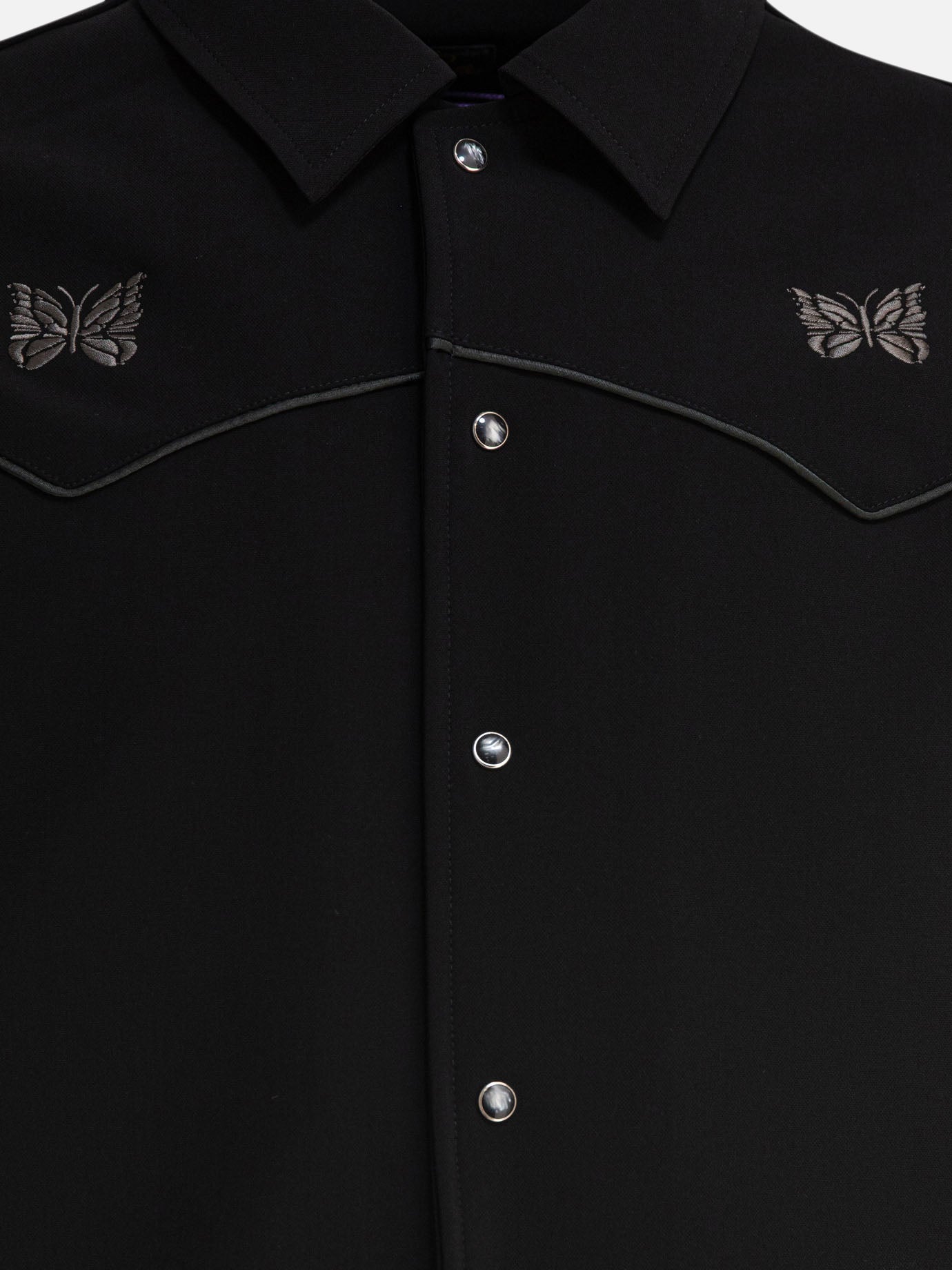 Overshirt jackets Logo  Black - Needles Men | PDP | VIETTI Online Store | Zoom-Modal_3
