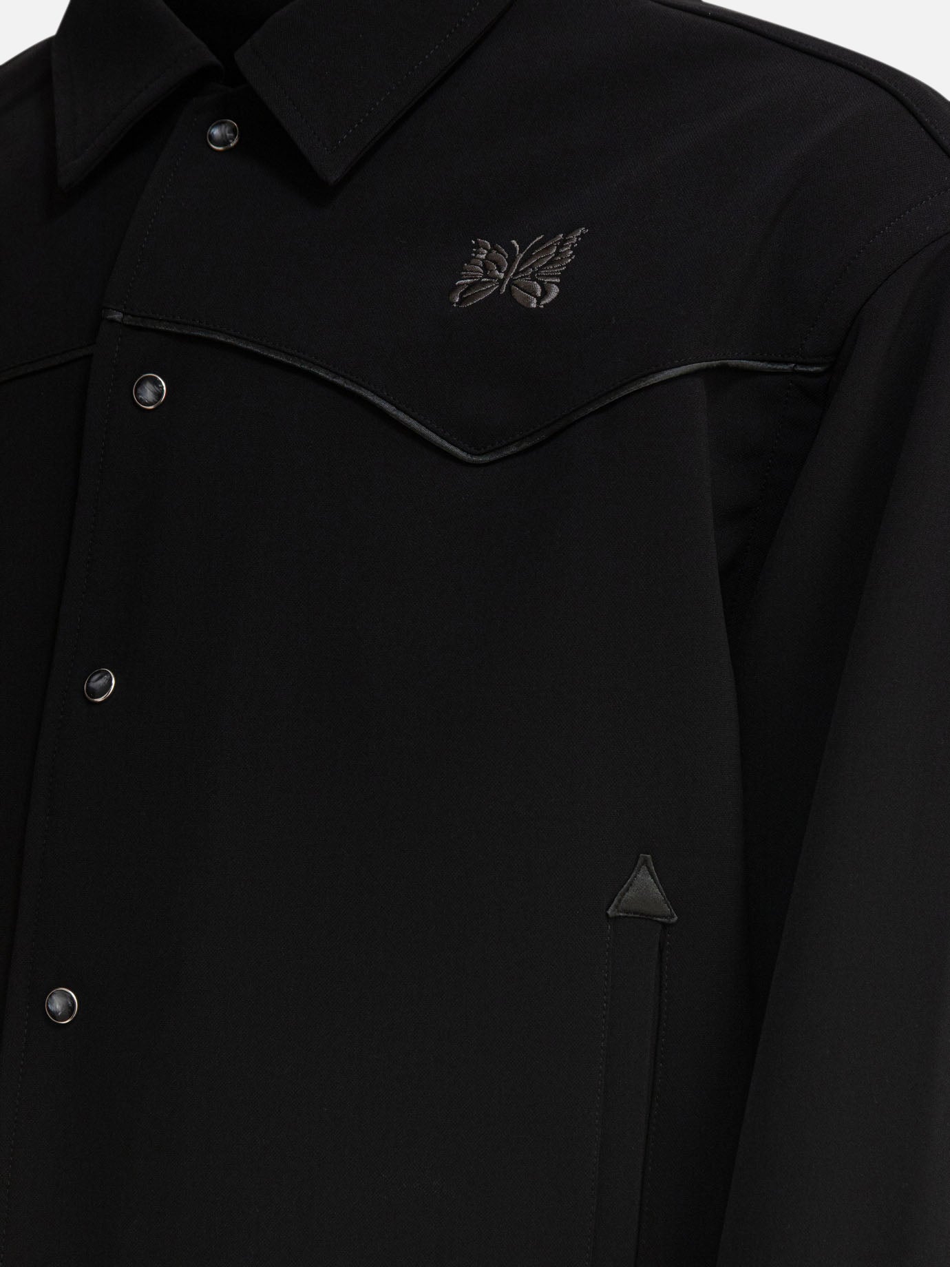 Overshirt jackets Logo  Black - Needles Men | PDP | VIETTI Online Store | Zoom-Modal_4

