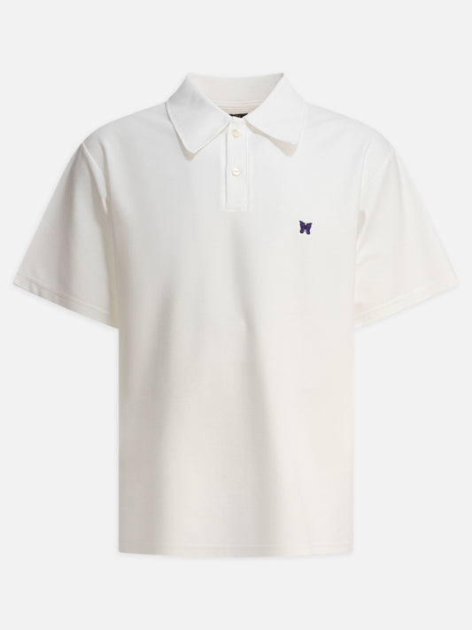 Needles "Poly Pique" polo shirt 19254373_S White 1