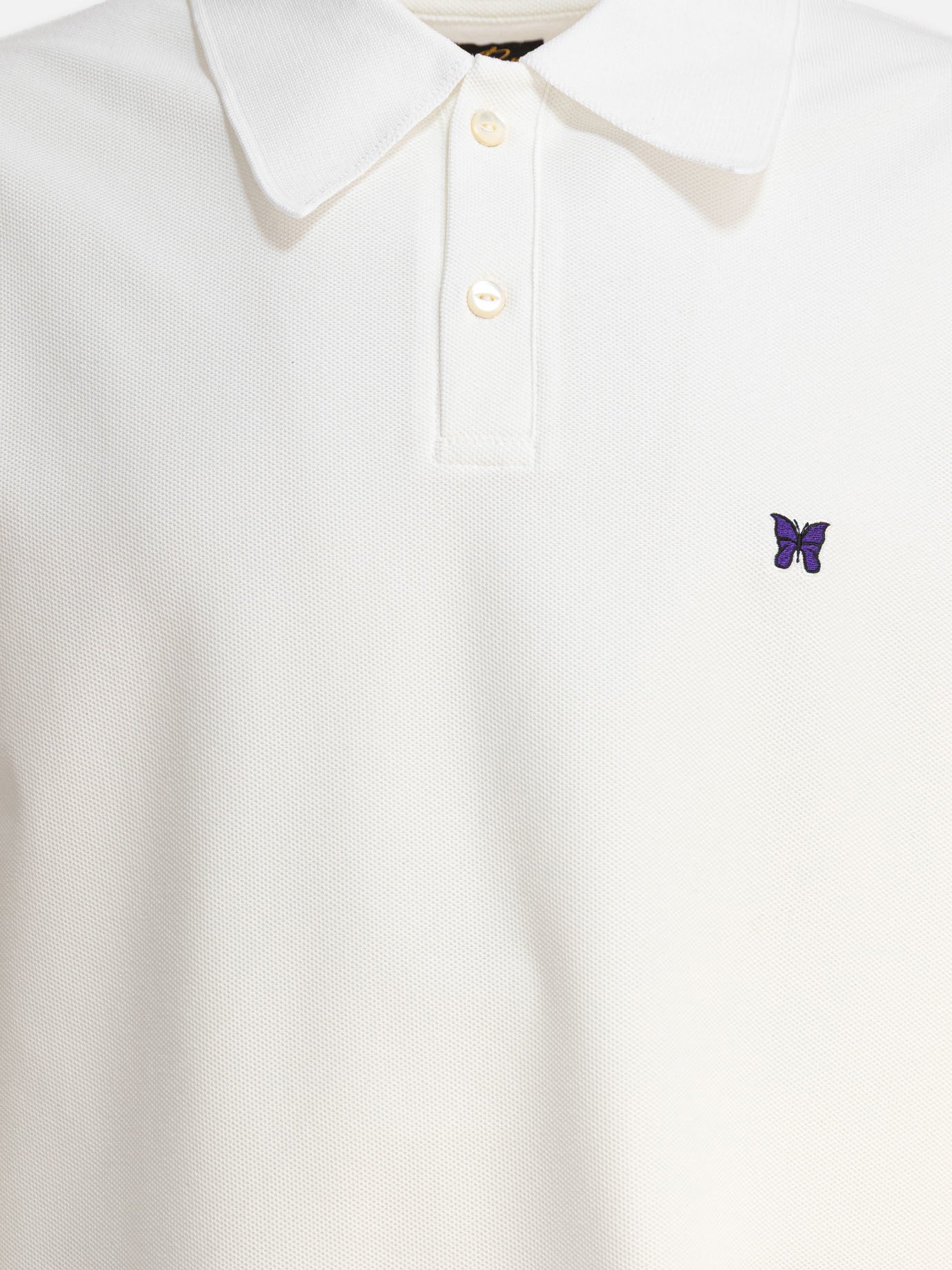Needles "Poly Pique" polo shirt White