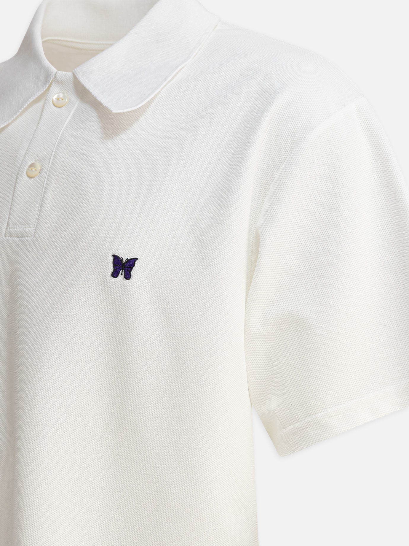 Needles &quot;Poly Pique&quot; polo shirt 19254373_S White thumbnail_4