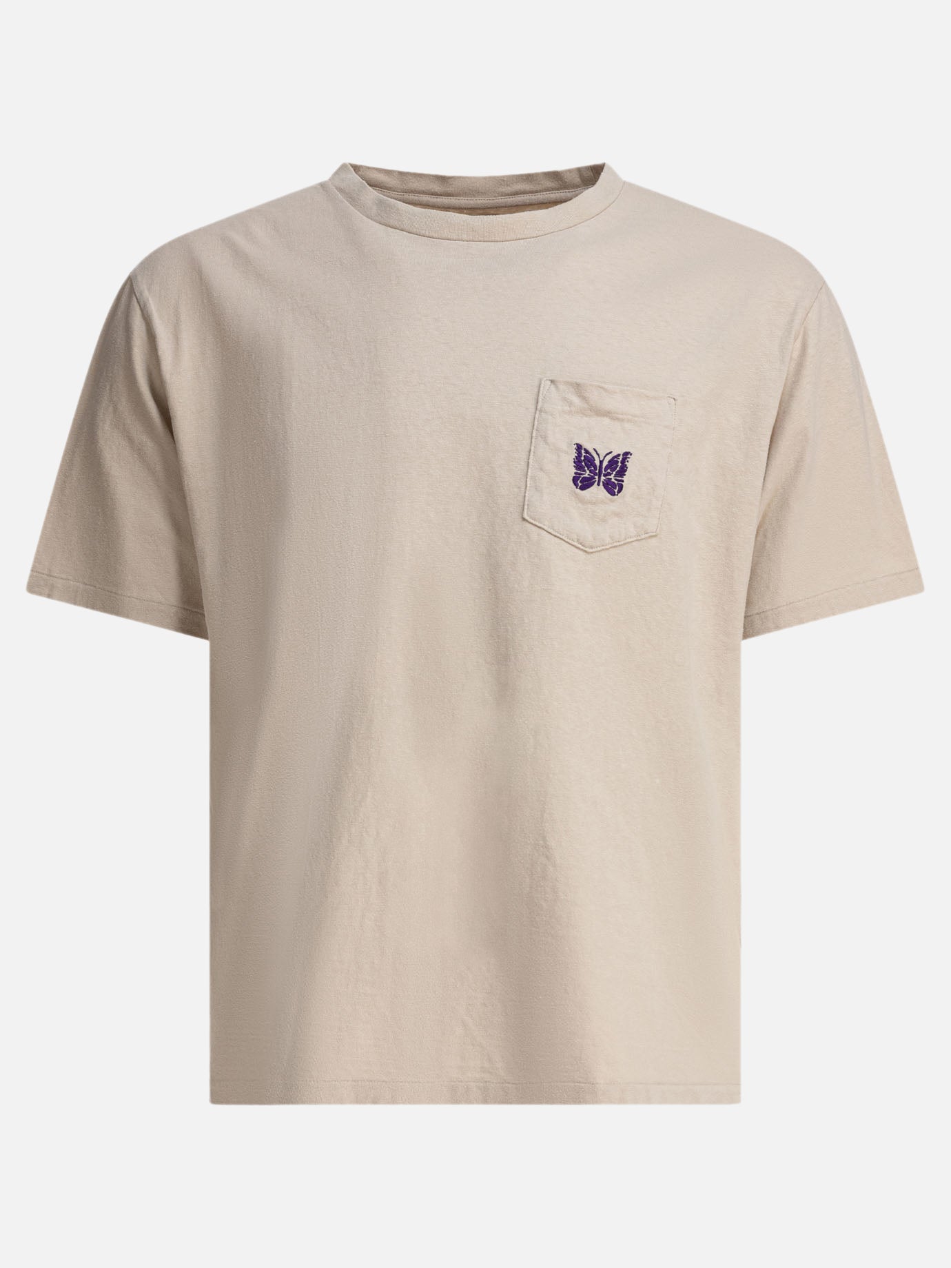 Crewneck t-shirts Logo  Beige - Needles Men | PDP | VIETTI Online Store | Zoom-Modal
