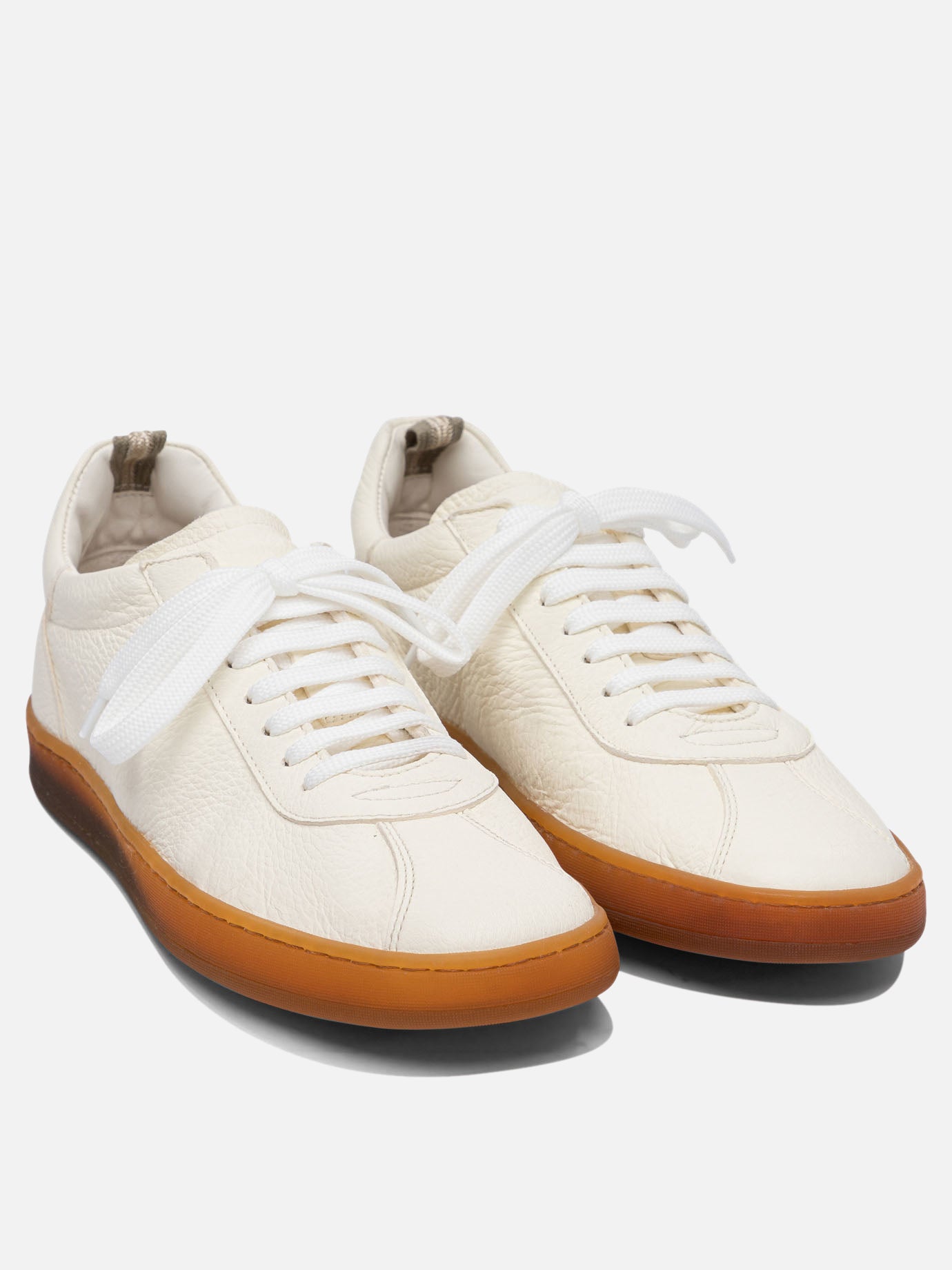 Low top sneakers 100% deer leather - 100% rubber  White - Officine Creative Men | PDP | VIETTI Online Store | Zoom-Modal_2
