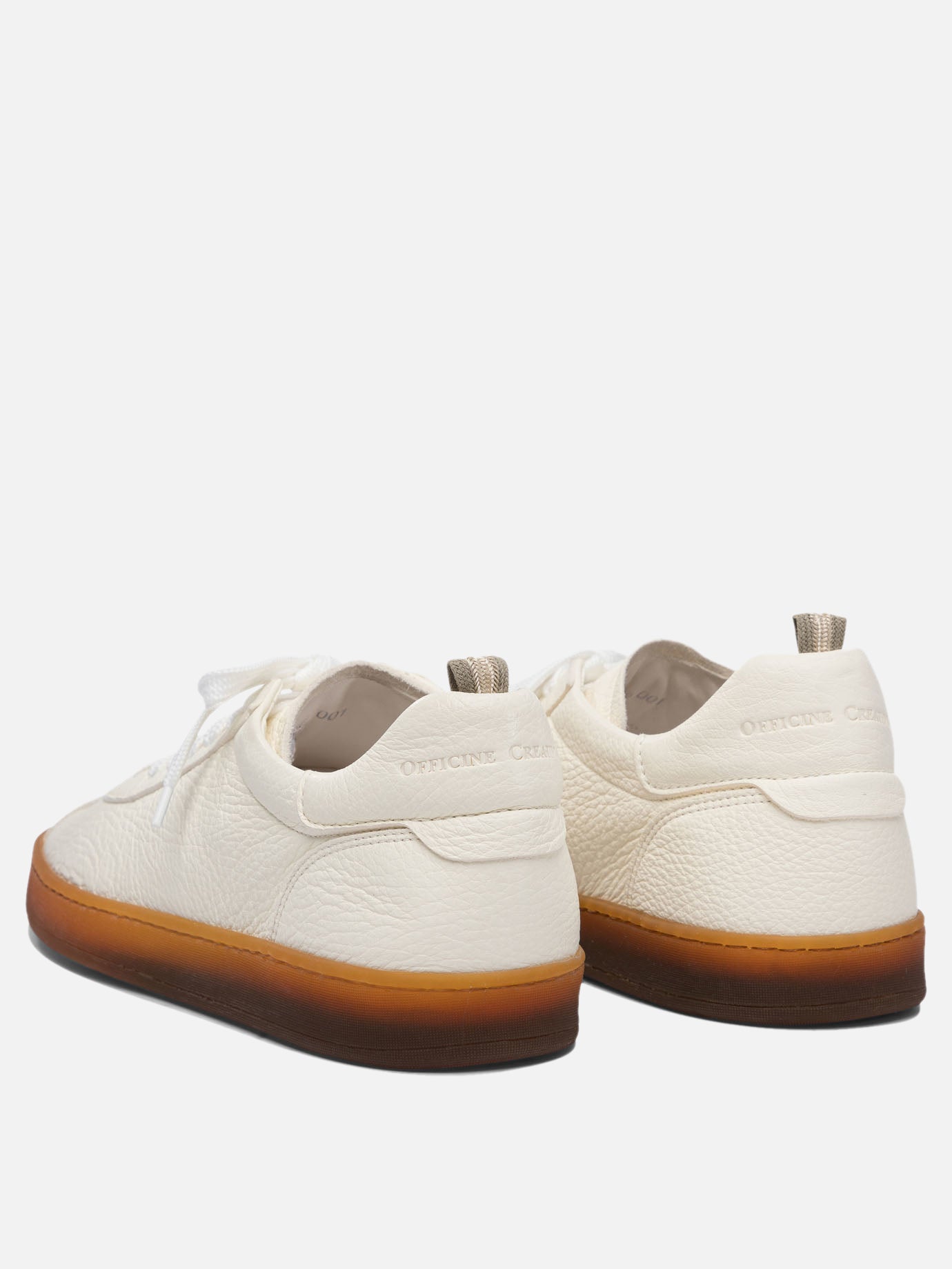 Low top sneakers 100% deer leather - 100% rubber  White - Officine Creative Men | PDP | VIETTI Online Store | Zoom-Modal_4
