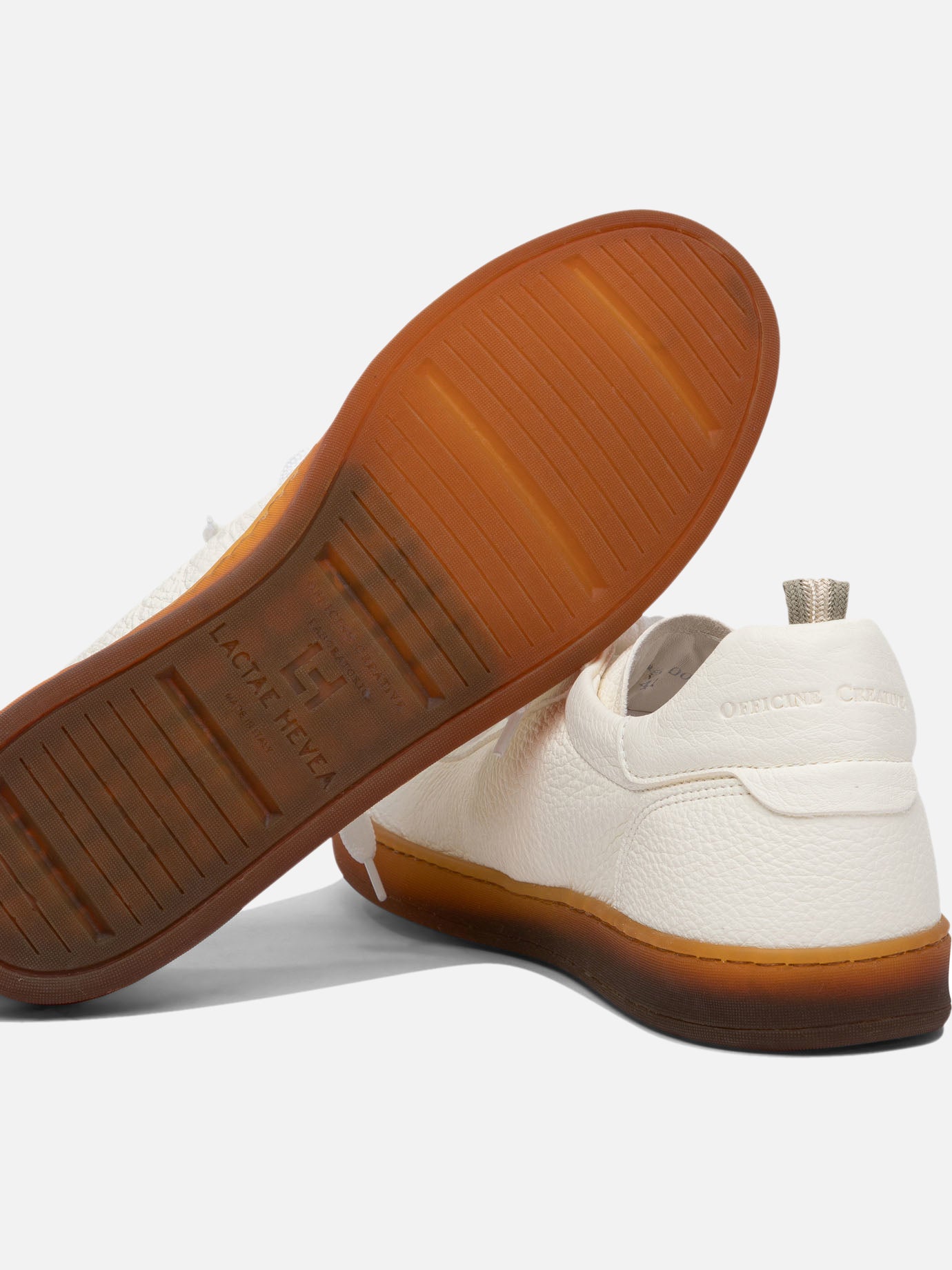 Low top sneakers 100% deer leather - 100% rubber  White - Officine Creative Men | PDP | VIETTI Online Store | thumbnail_5