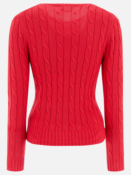 Polo Ralph Lauren Crew-neck cable-knit sweater 18962511_S Red 2