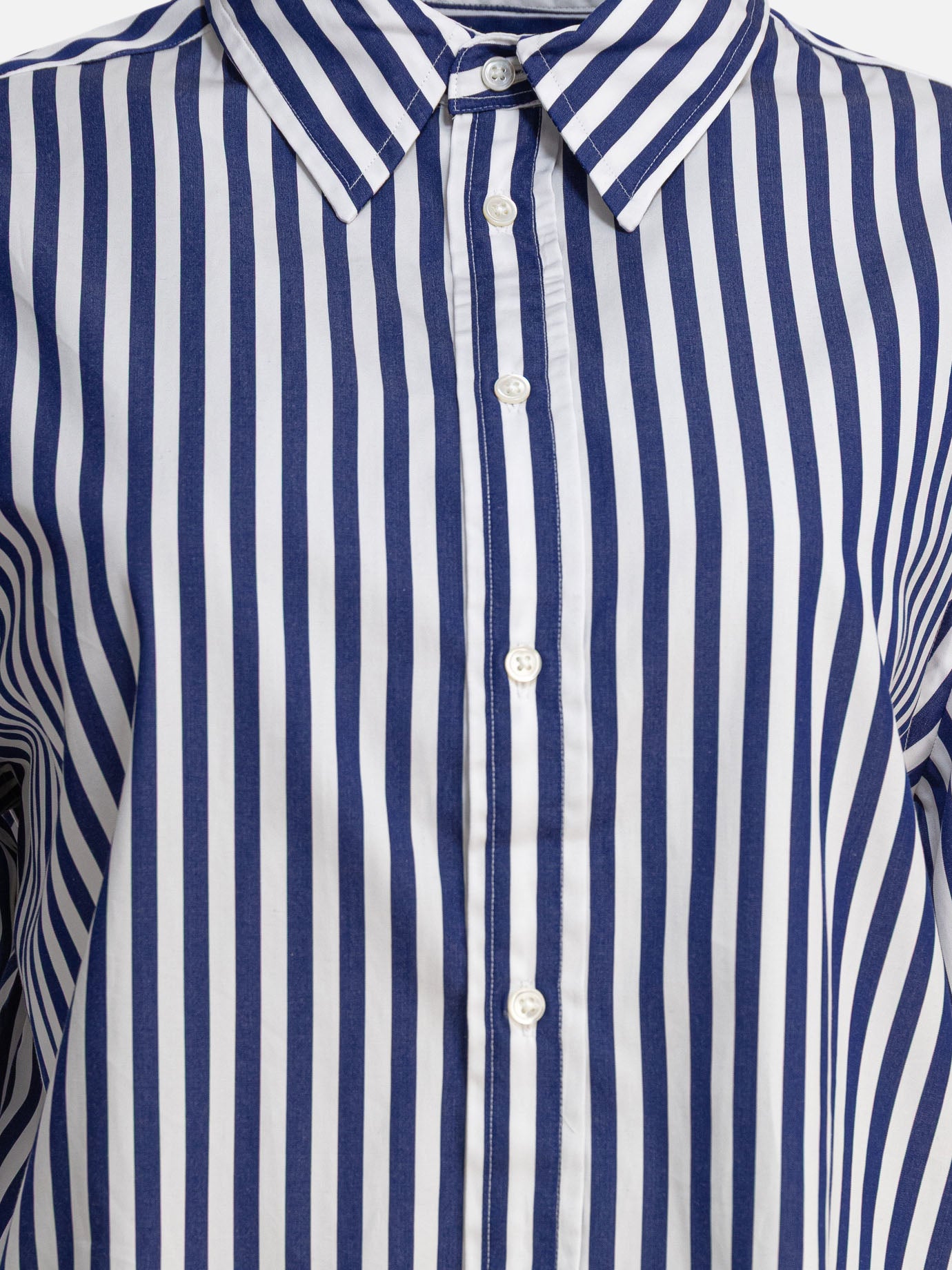 Polo Ralph Lauren Oversize-fit striped cotton shirt 11201468_XS Blue thumbnail_3