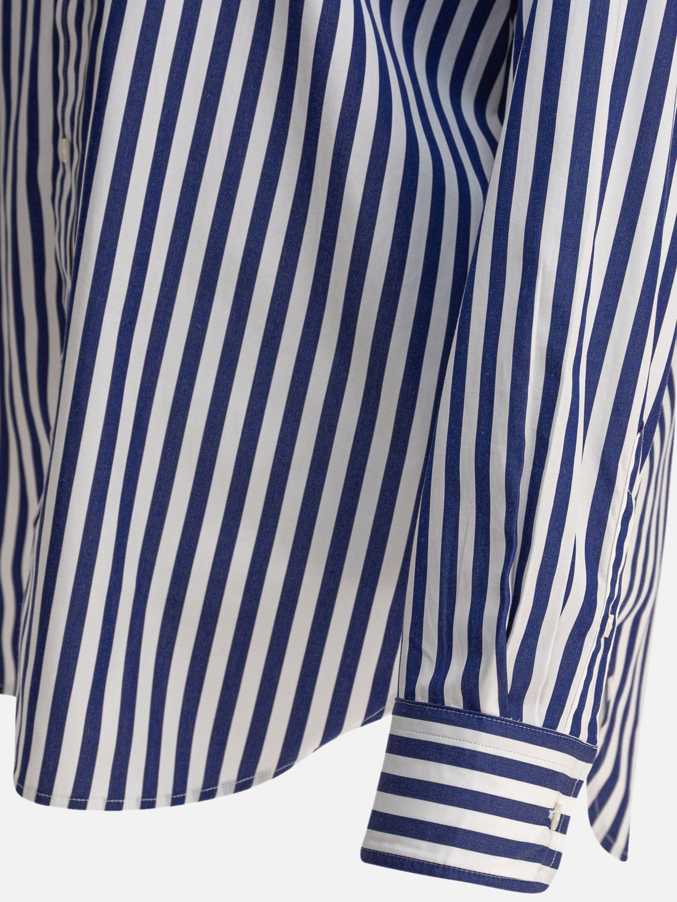 Polo Ralph Lauren Oversize-fit striped cotton shirt 11201468_XS Blue thumbnail_4
