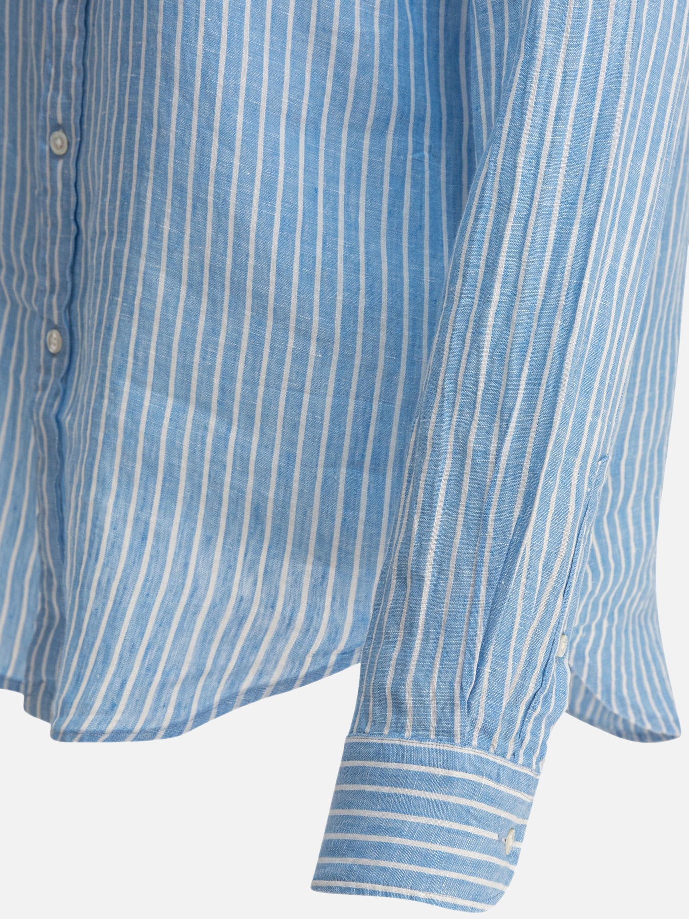 Polo Ralph Lauren Classic-fit striped linen shirt 13940933_XS Light blue thumbnail_4
