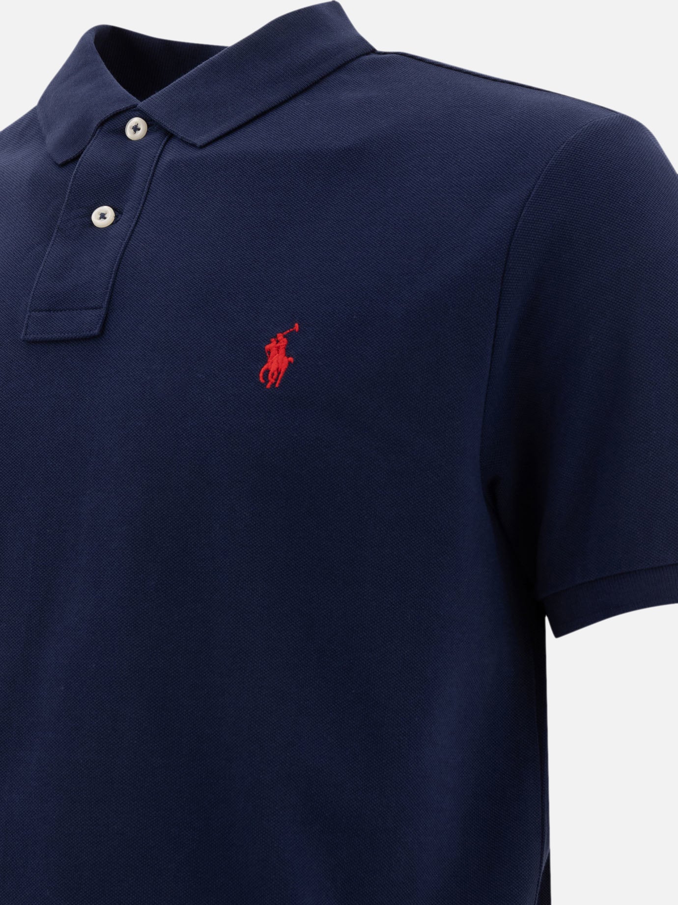 Polo con bottoni Logo  Blu - Polo Ralph Lauren Uomo | PDP | VIETTI Online Store | thumbnail_4
