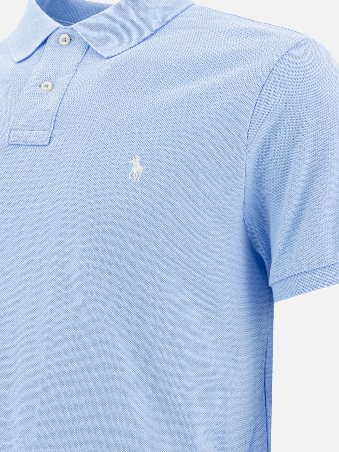 Polo Ralph Lauren Pique polo shirt 19959177_S Light blue thumbnail_4