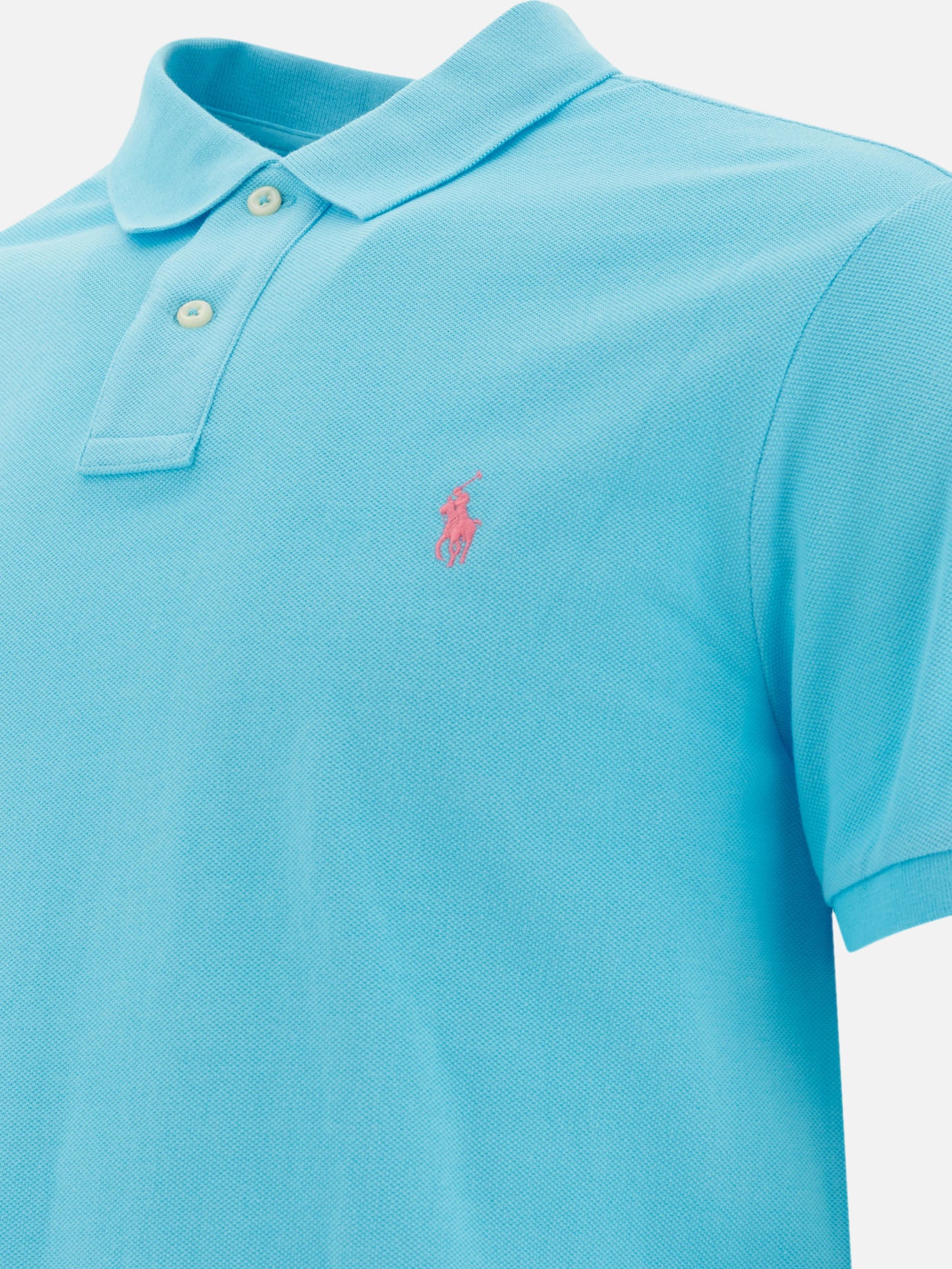 Polo Ralph Lauren Polo in piquè 12535107_S Light blue thumbnail_4