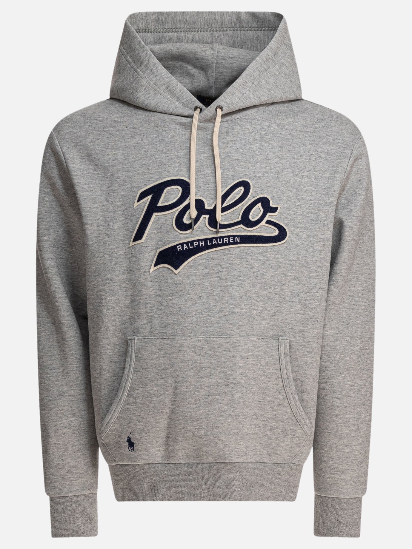Polo Ralph Lauren Felpa con cappuccio con logo 18287525_S Grey thumbnail_1