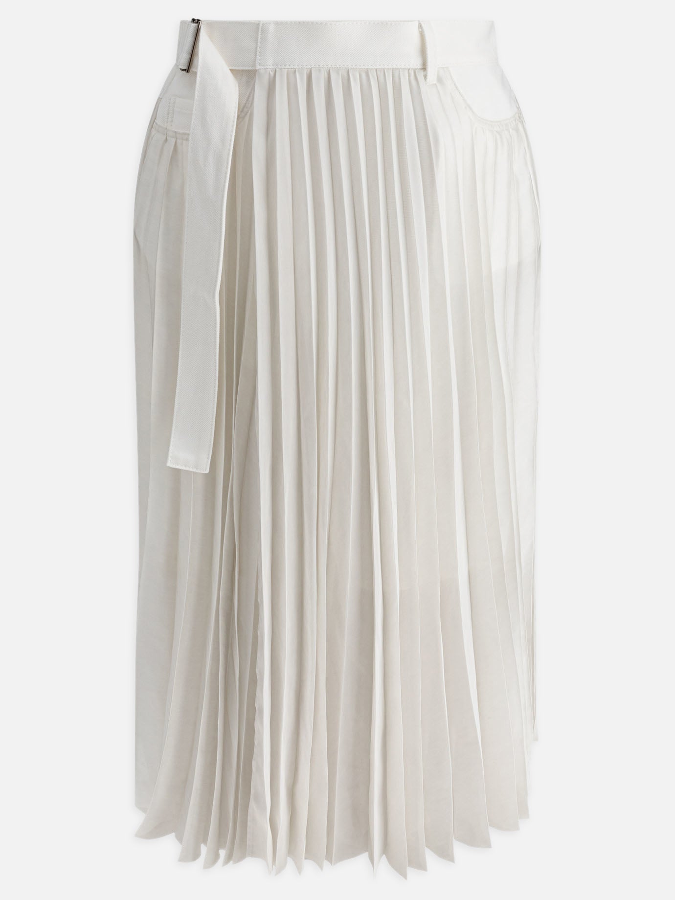 Long skirts Solid colour  White - Sacai Women | PDP | VIETTI Online Store | Zoom-Modal
