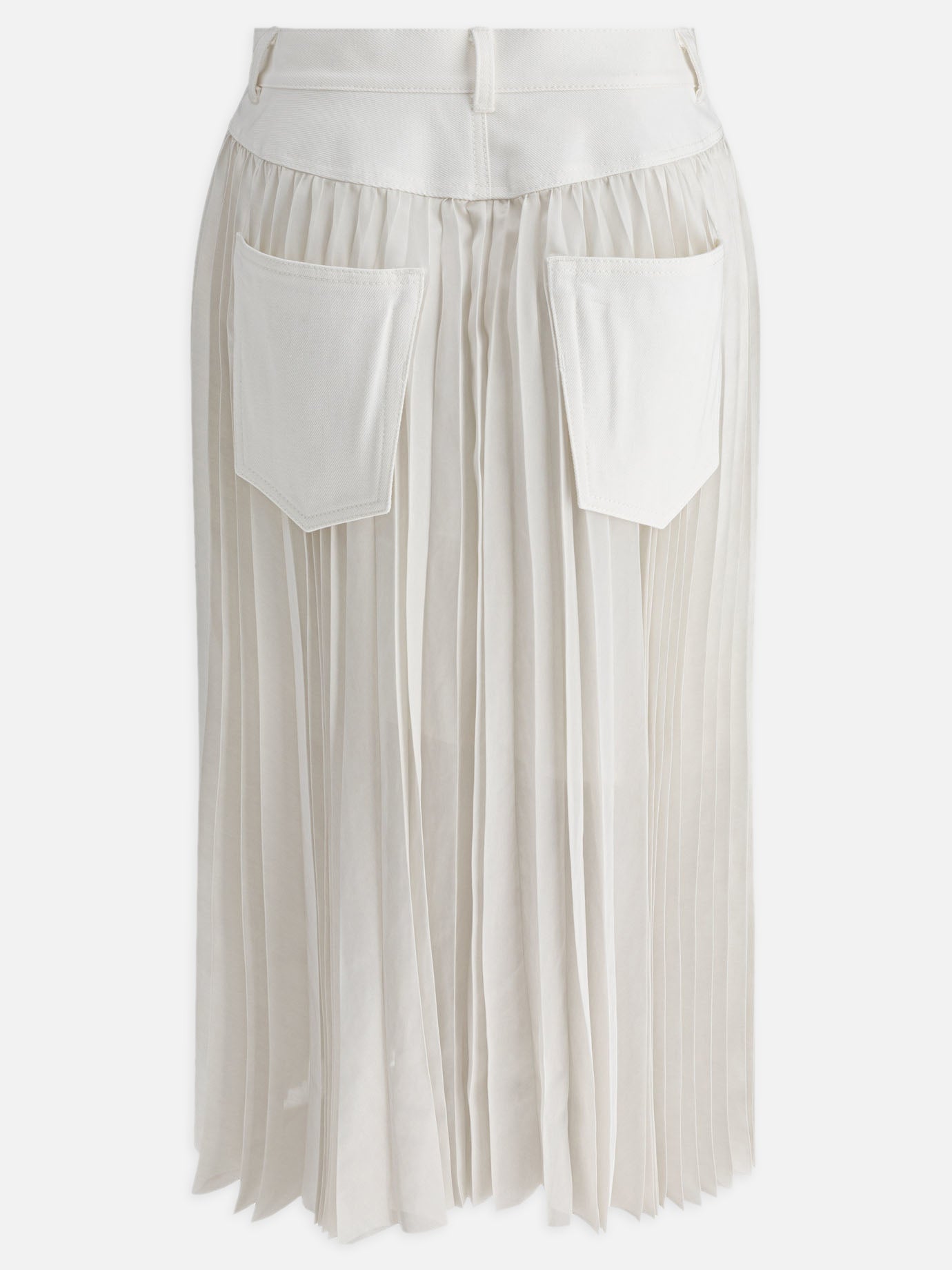 Long skirts Solid colour  White - Sacai Women | PDP | VIETTI Online Store | Zoom-Modal_2
