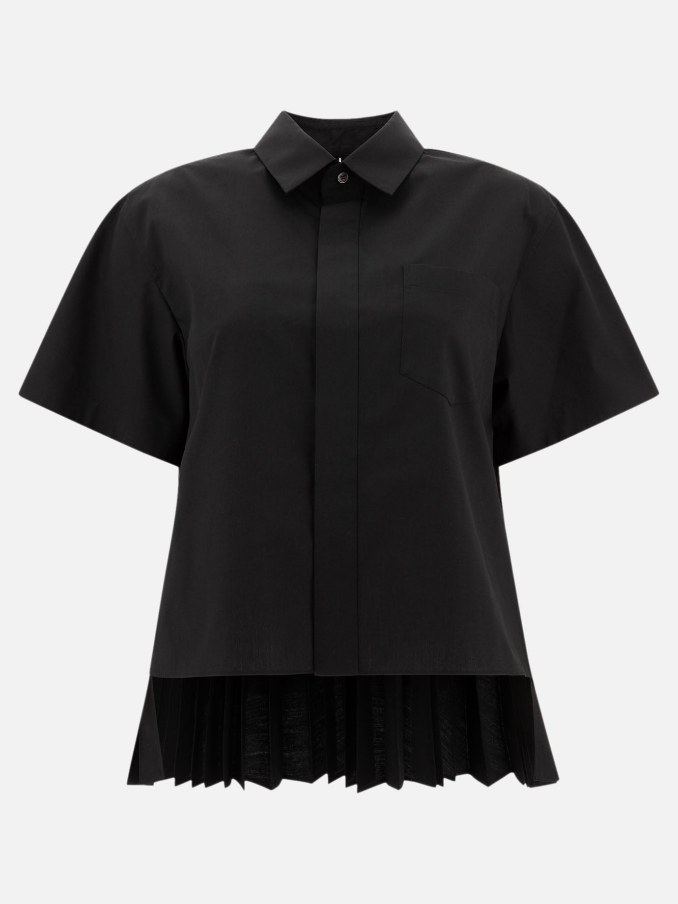 Camicie casual Solid colour  Nero - Sacai Donna | PDP | VIETTI Online Store | Zoom-Modal
