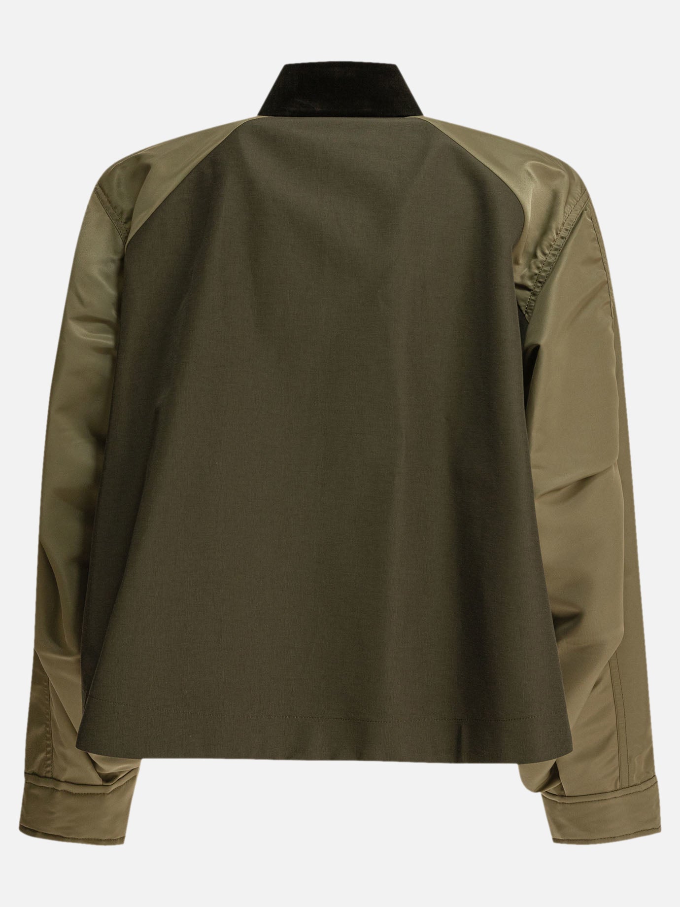 Sacai Crop jacket 10235450_2 Green thumbnail_2