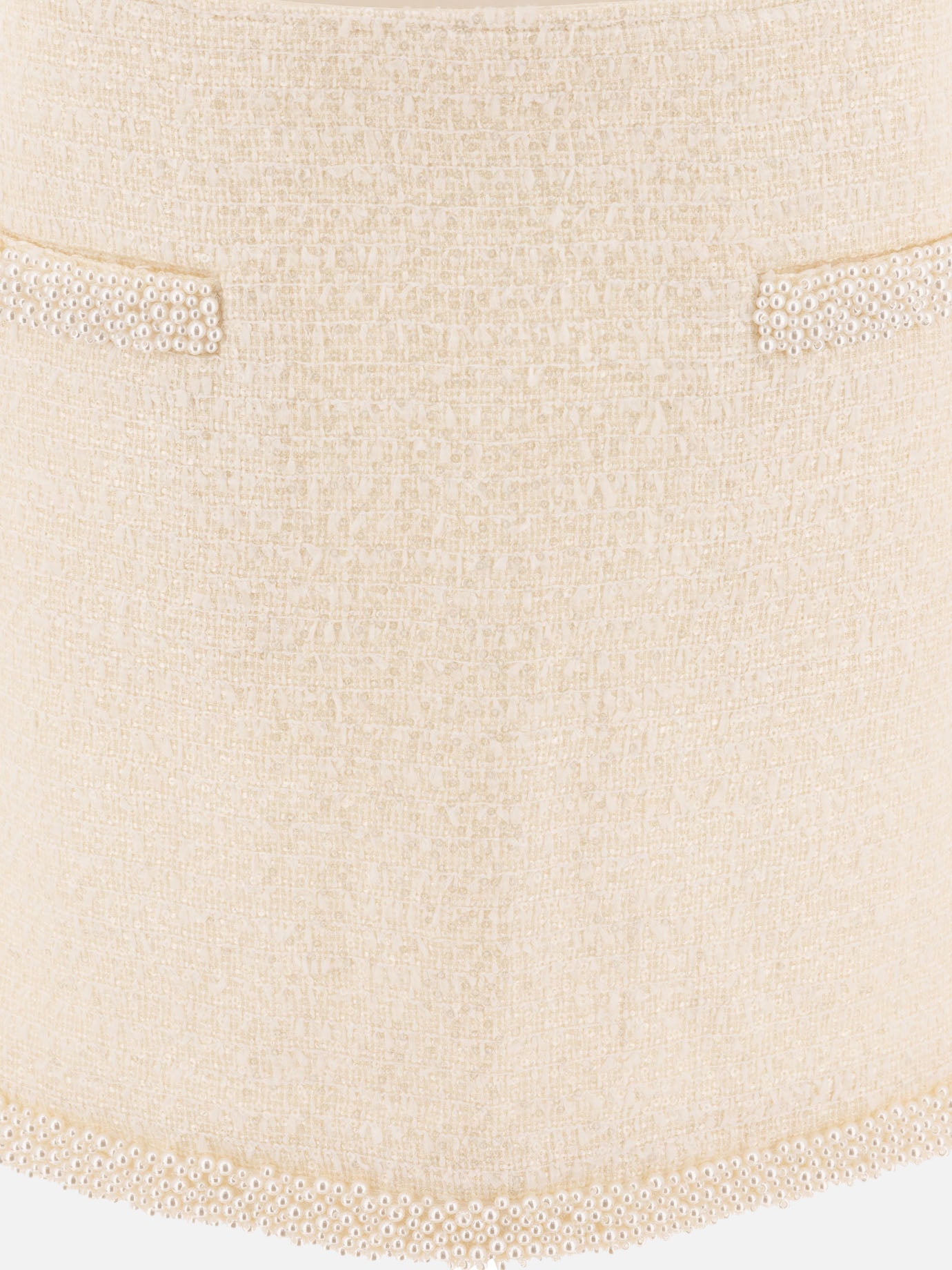 Miniskirts Solid colour  Beige - Self-portrait Women | PDP | VIETTI Online Store | thumbnail_3