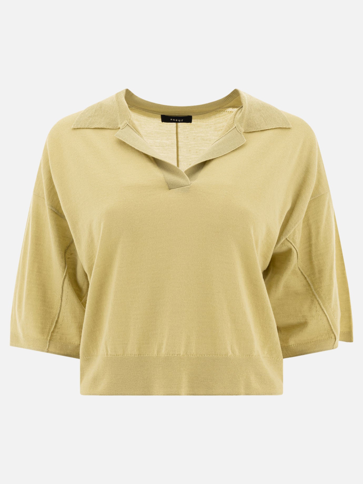 Polo shirts without buttons Solid colour  Green - Soeur Women | PDP | VIETTI Online Store | Zoom-Modal
