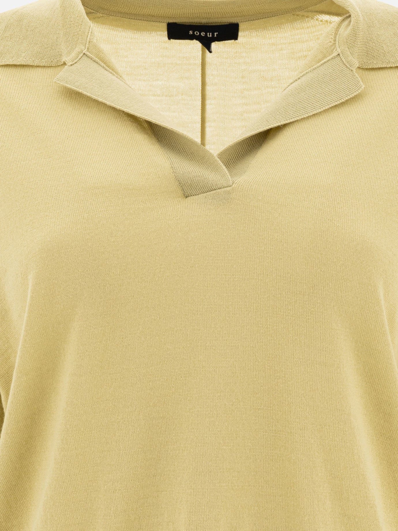 Polo shirts without buttons Solid colour  Green - Soeur Women | PDP | VIETTI Online Store | thumbnail_3