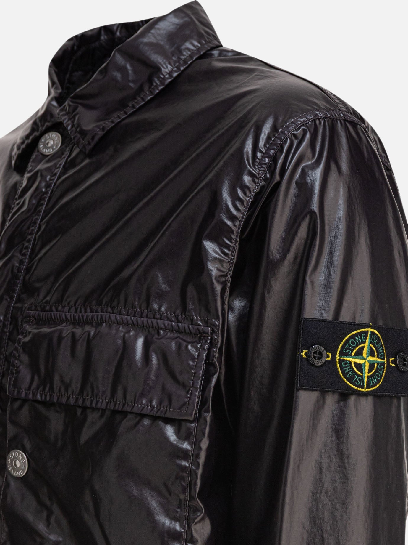 Giacche a vento Logo  Nero - Stone Island Uomo | PDP | VIETTI Online Store | Zoom-Modal_4
