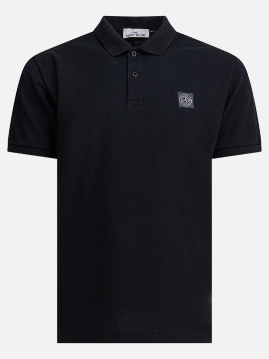 Stone Island Polo in piquet di cotone biologico 27633493_M Blue 1