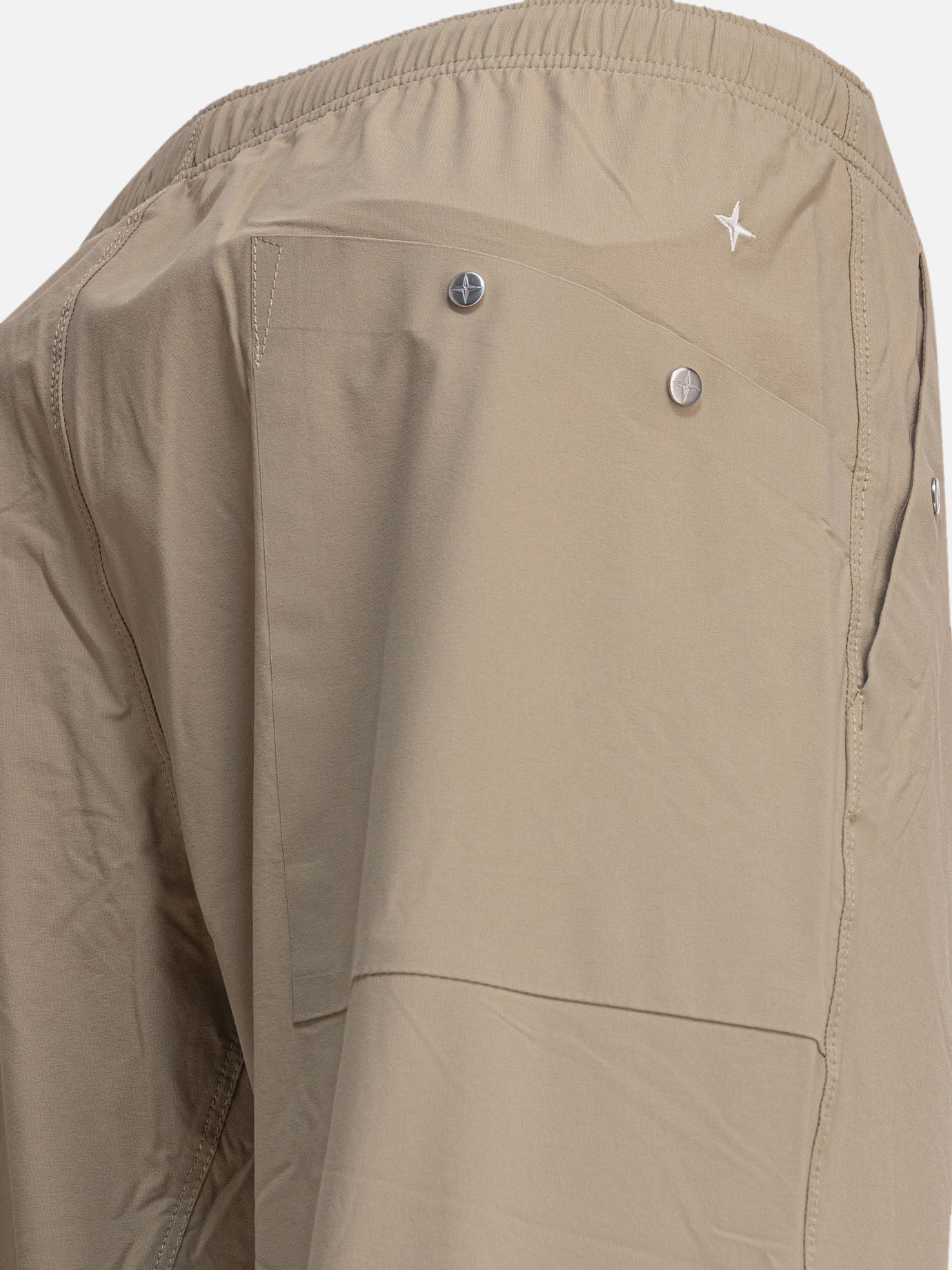 Stone Island Bi-stretch nylon jogger trousers 12097980_30 Beige thumbnail_4