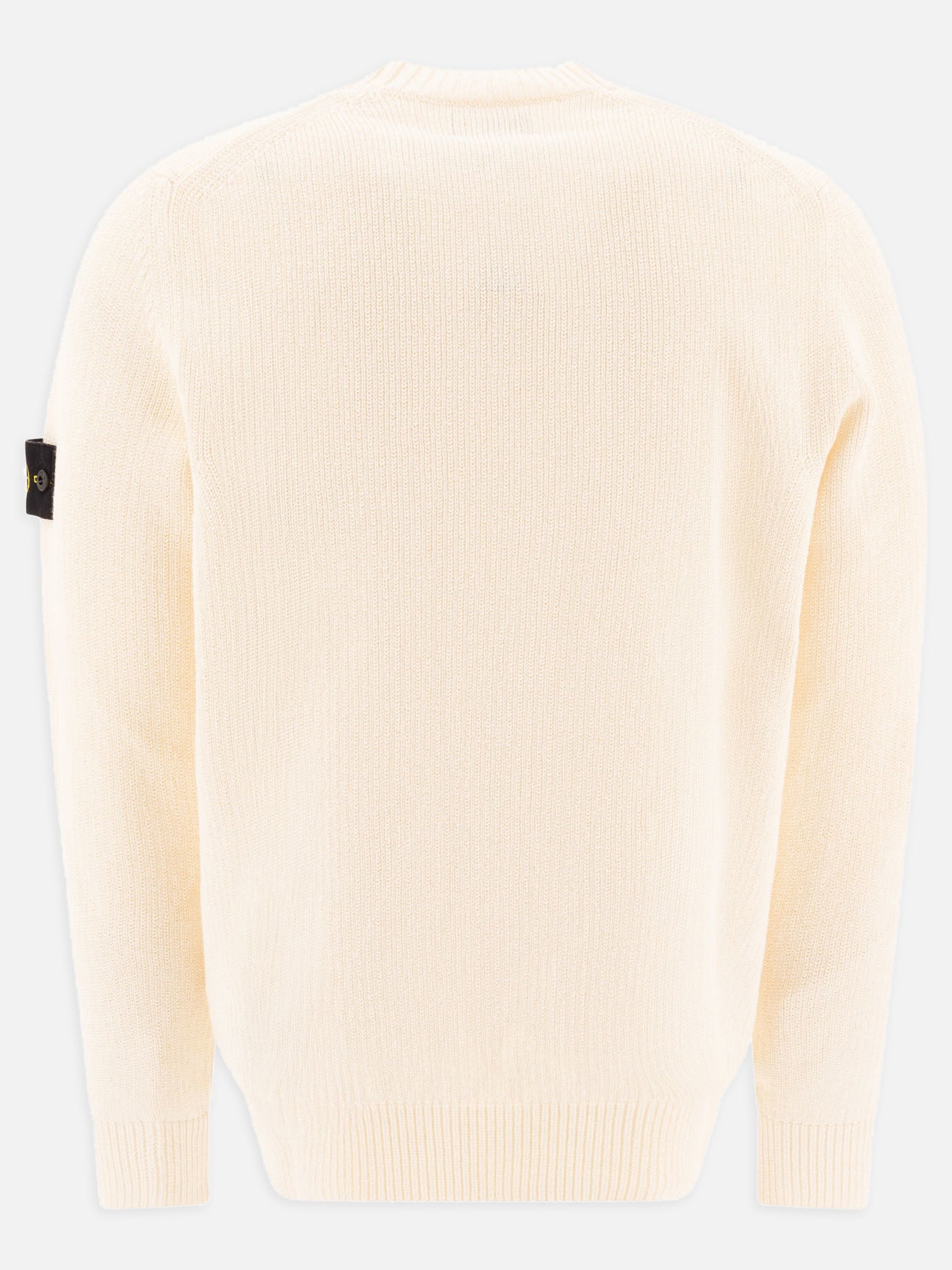 Stone Island Raw hand organic cotton crewneck sweater 10422138_M White thumbnail_2