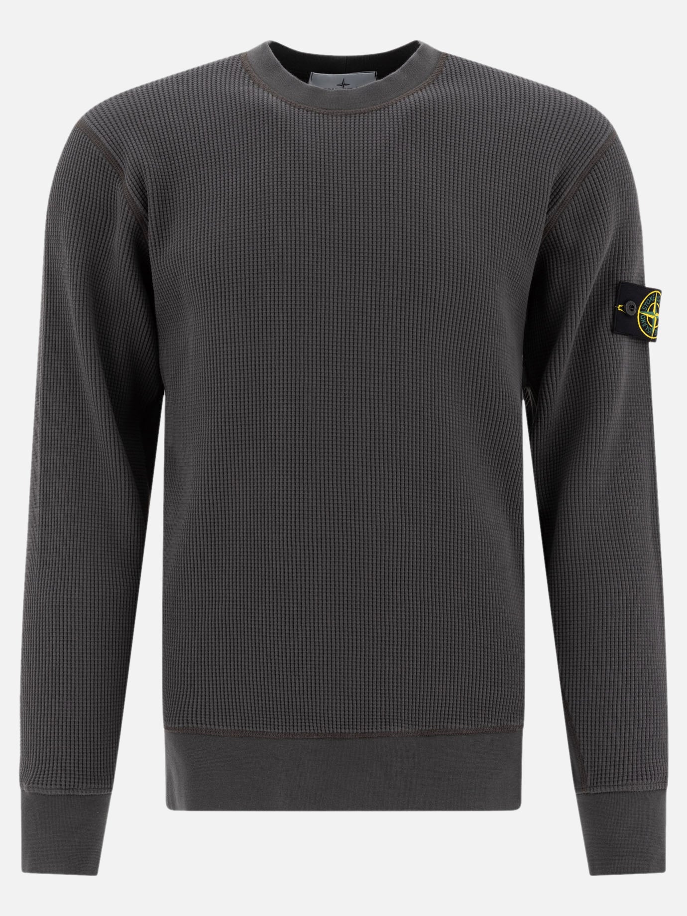 Stone Island cotton fleece crewneck sweatshirt 19598811_L Grey thumbnail_1