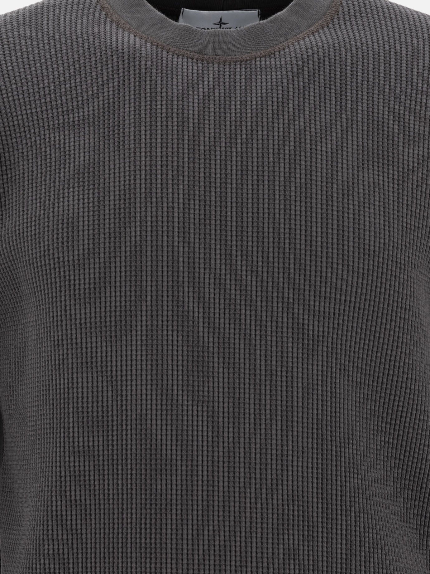 Stone Island cotton fleece crewneck sweatshirt 19598811_L Grey thumbnail_3