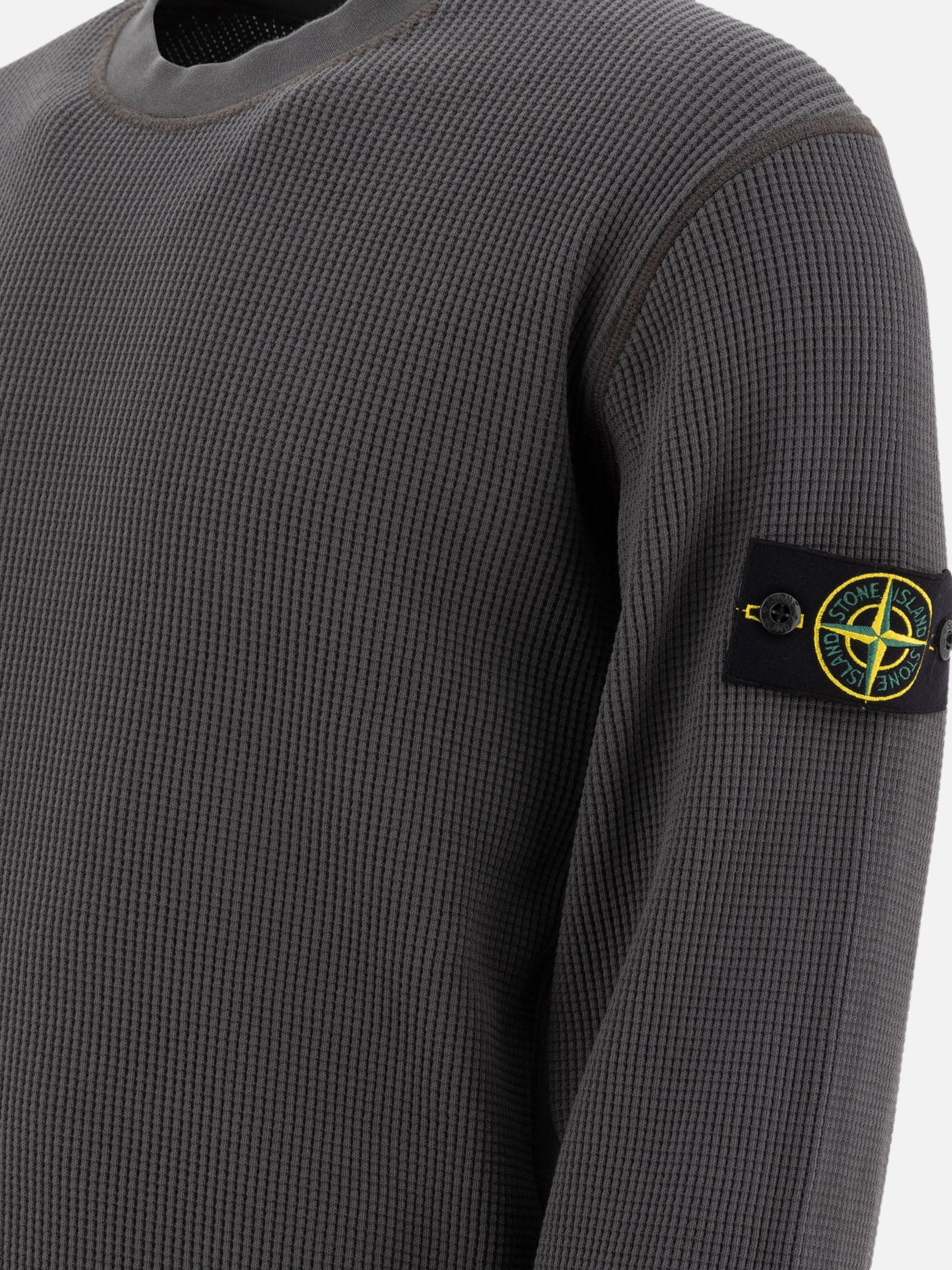 Stone Island cotton fleece crewneck sweatshirt 19598811_L Grey thumbnail_4