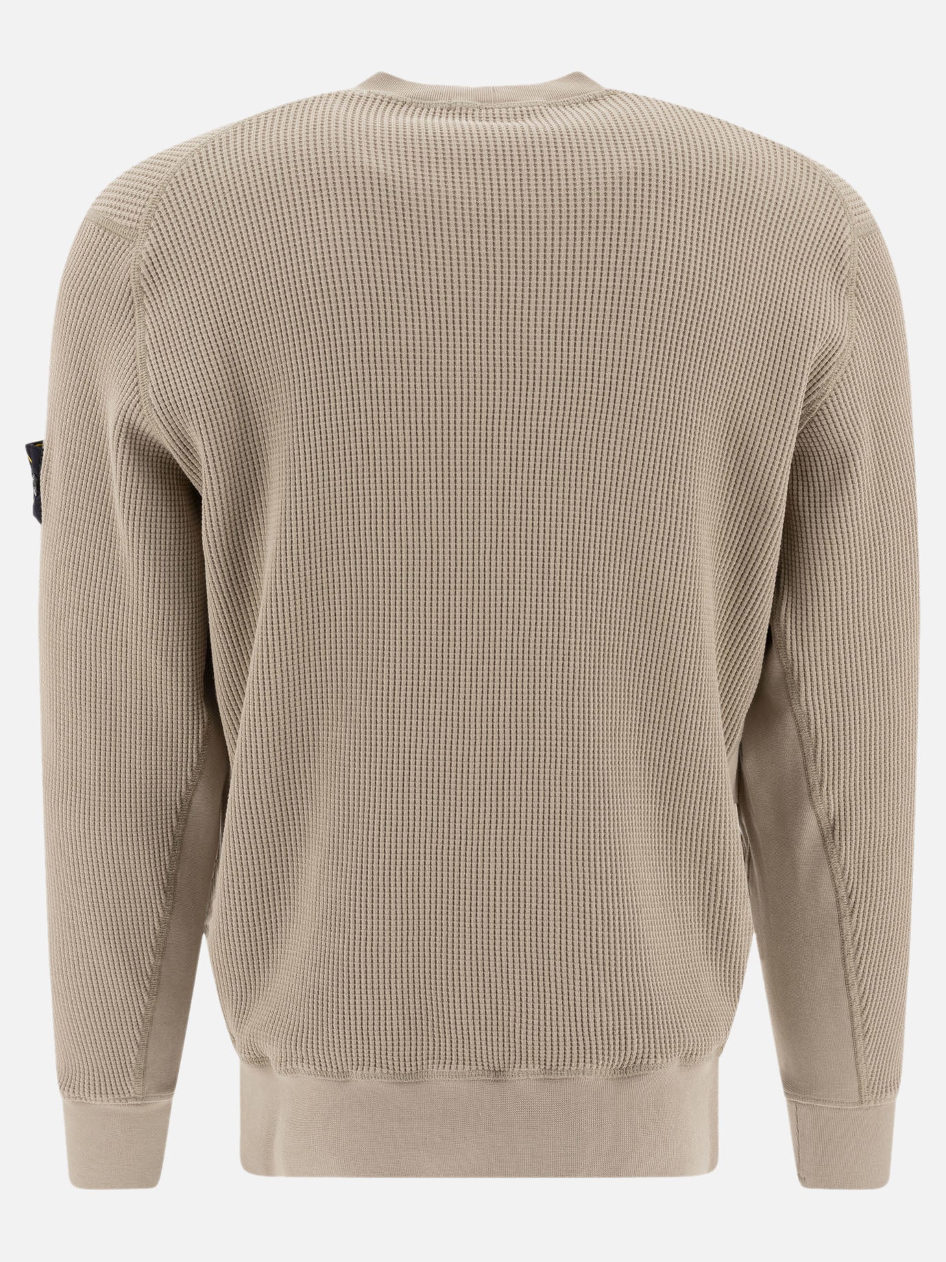 Stone Island cotton fleece crewneck sweatshirt 16095127_L Beige thumbnail_2